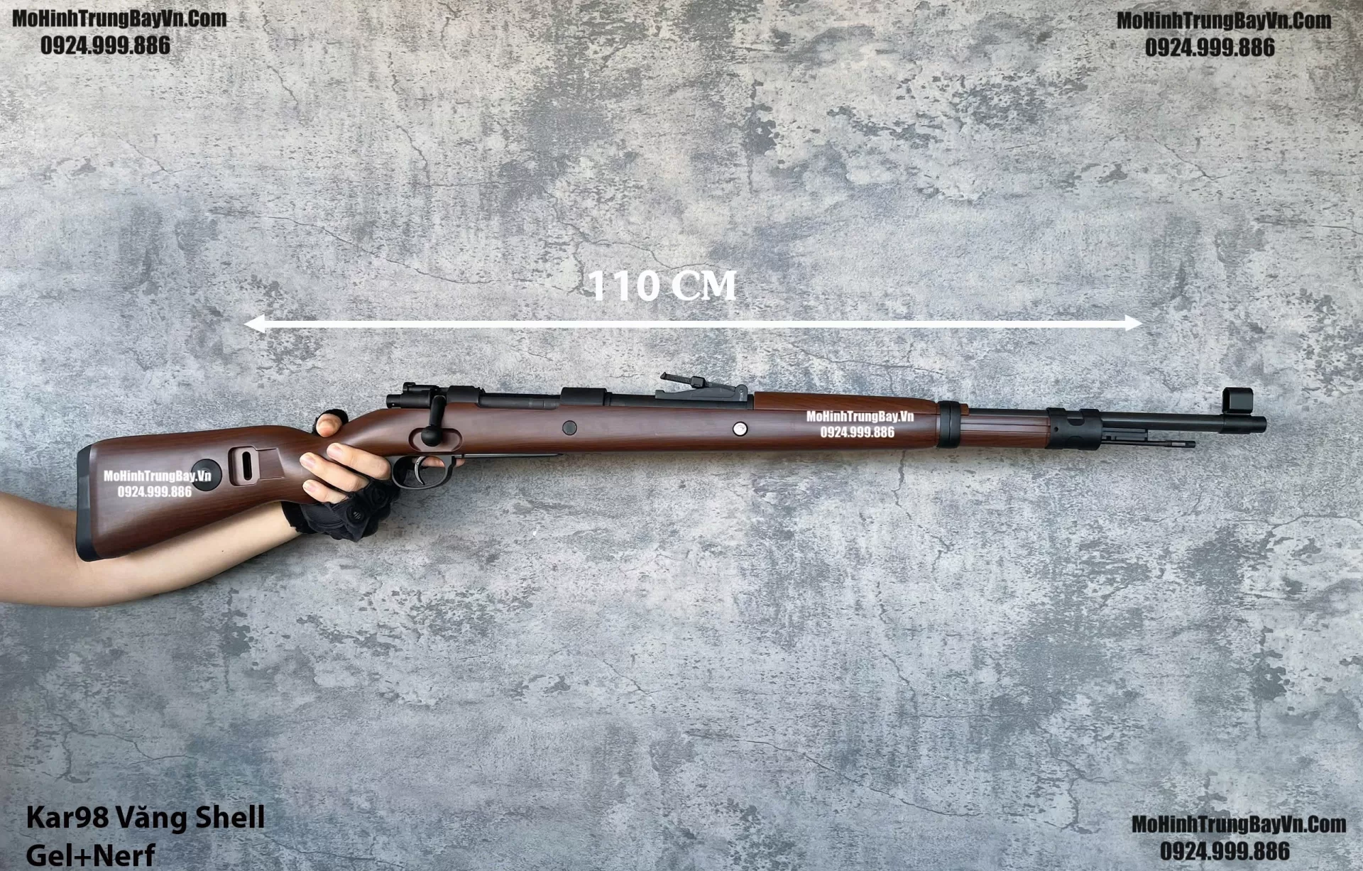 Súng Sniper Văng Shell Kar98  Nâu Gỗ 110cm Bắn Đạn Thạch Và Xốp Cực Đẹp k98 ka98 Mohinhtrungbayvn Mohinhtrungbay.vn