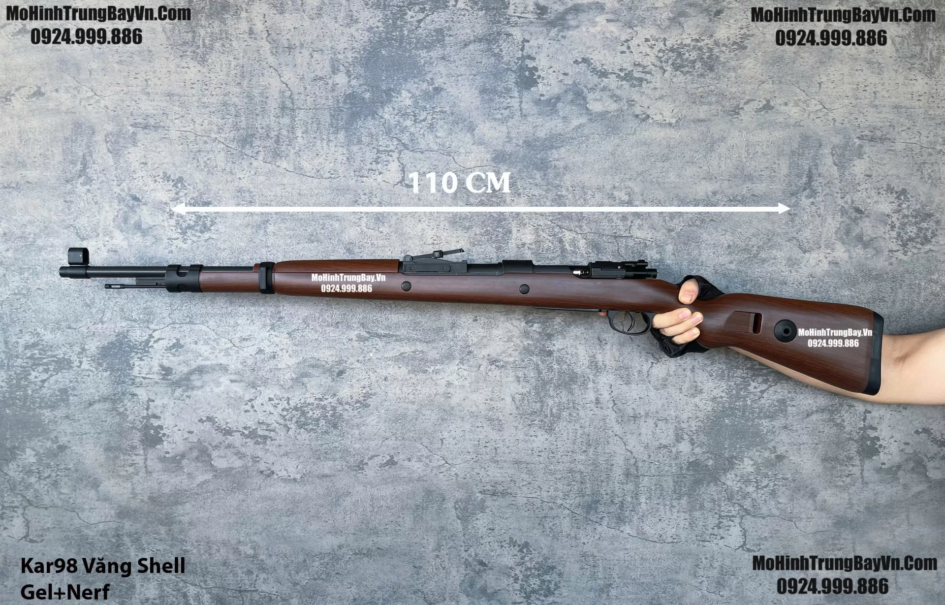 Súng Sniper Văng Shell Kar98  Nâu Gỗ 110cm Bắn Đạn Thạch Và Xốp Cực Đẹp k98 ka98 Mohinhtrungbayvn Mohinhtrungbay.vn