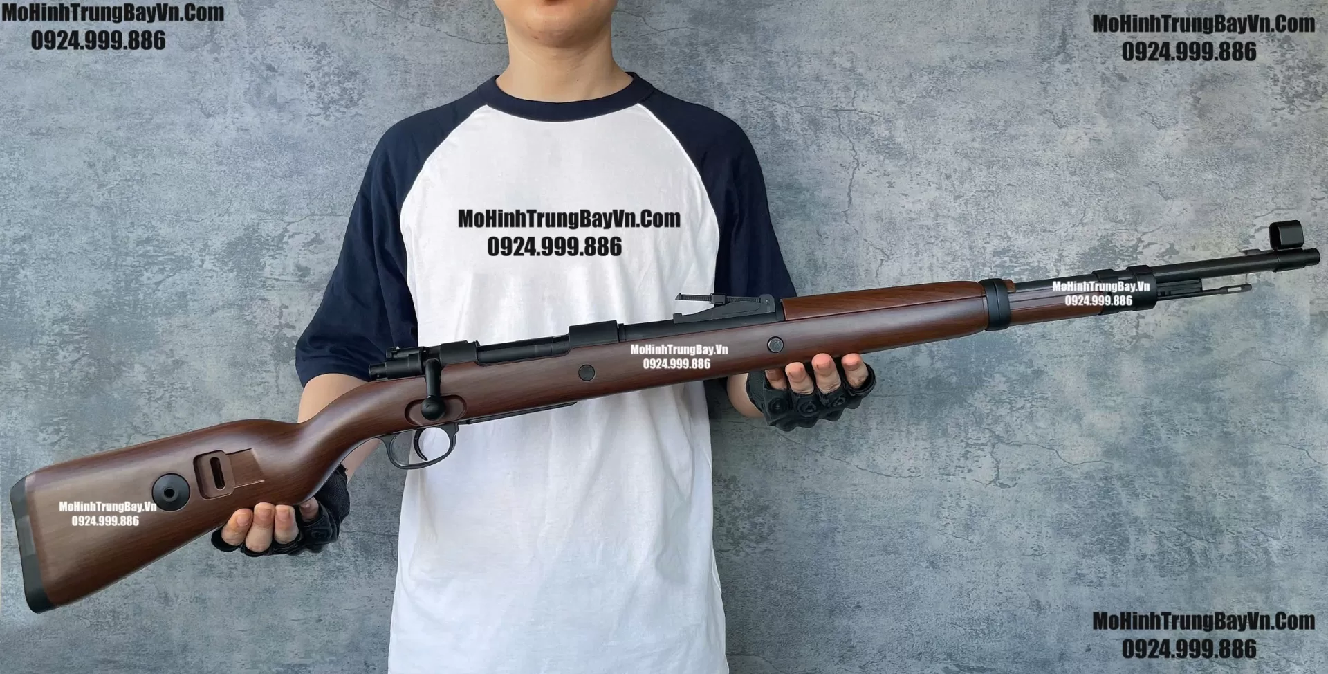 Súng Sniper Văng Shell Kar98  Nâu Gỗ 110cm Bắn Đạn Thạch Và Xốp Cực Đẹp k98 ka98 Mohinhtrungbayvn Mohinhtrungbay.vn