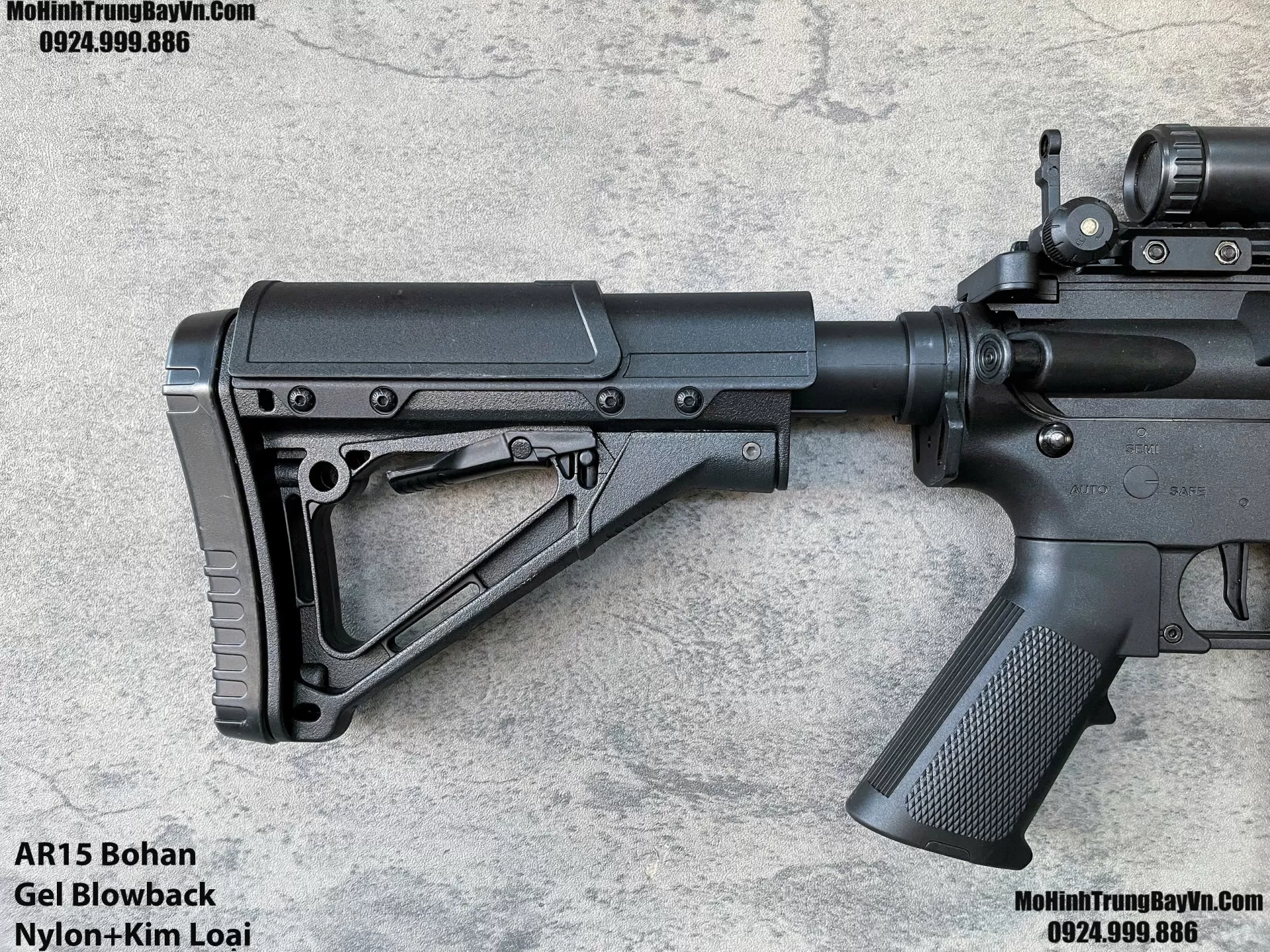 Súng Đạn Thạch AR15 Blowback Cao Cấp Bánh Răng Kim Loại Lực Cực Mạnh Hk416 M416 M4a1 M16 Mohinhtrungbay Mohinhtrungbay.vn (1)