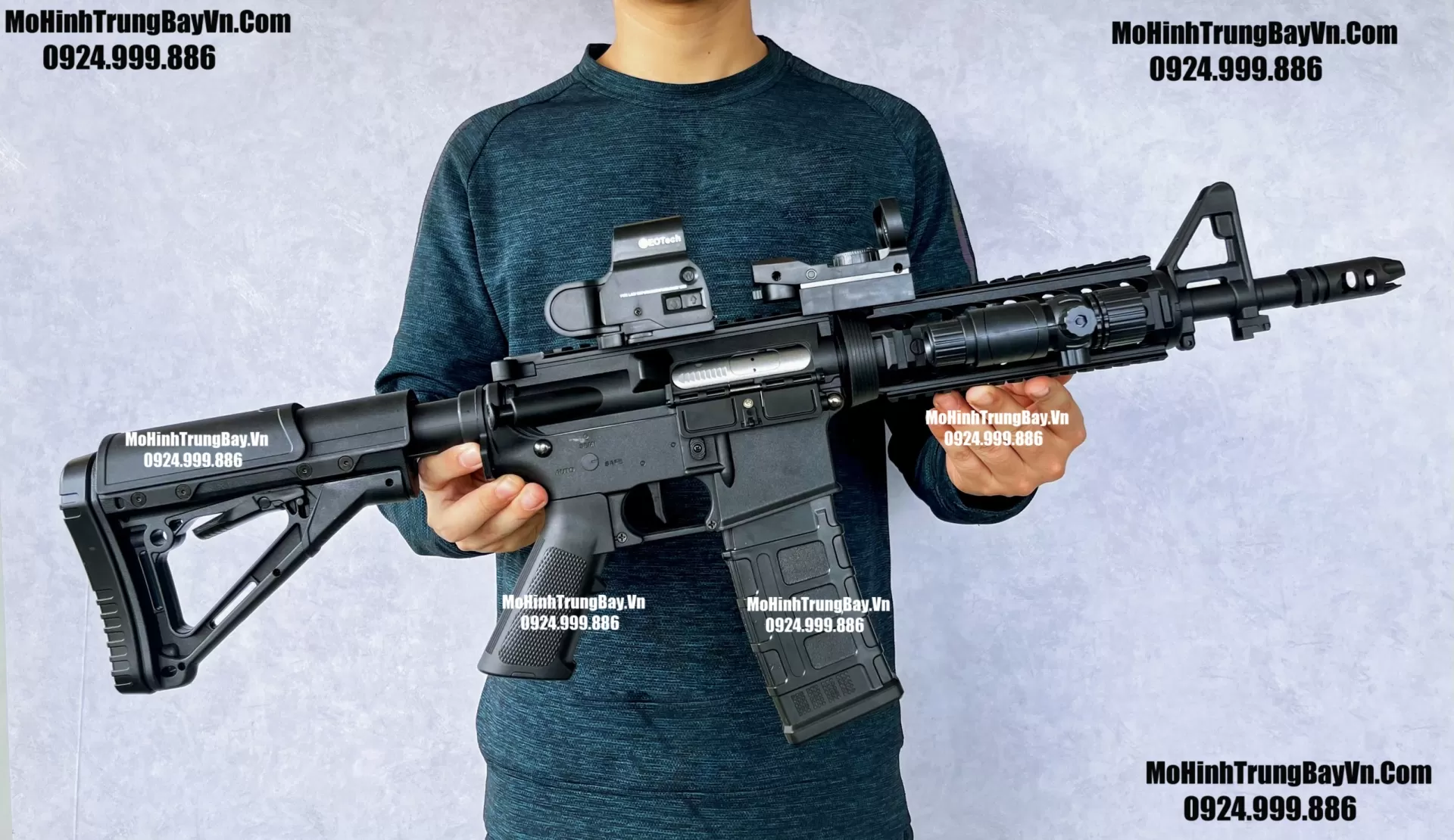 Súng Đạn Thạch M4a1 Bohan Bánh Răng Kim Loại Cao Cấp  M4 bohan HK416 M416 Mohinhtrungbayvn Mohinhtrungbay.vn