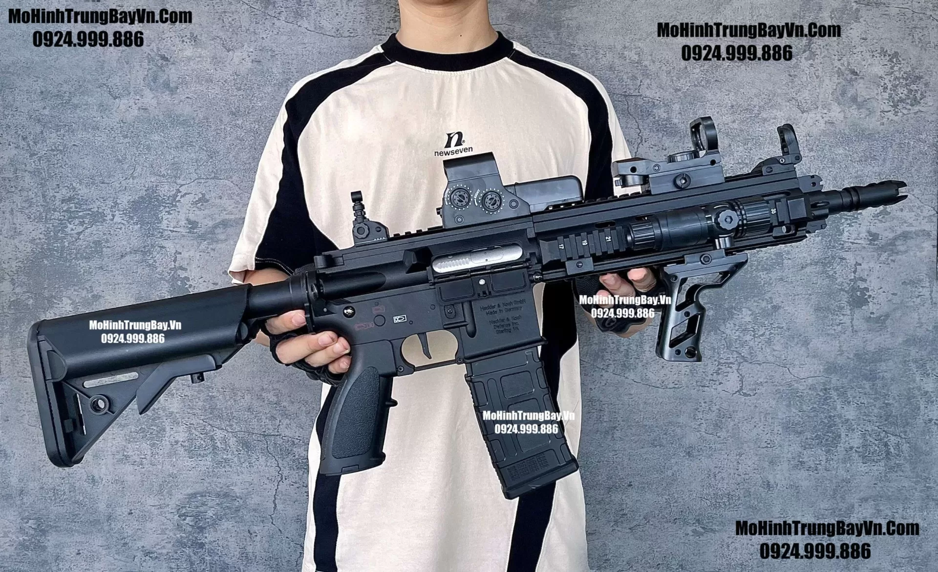 Súng Đạn Thạch Hk416 Blowback  Bánh Răng Kim Loại Lực Cực Mạnh  M416 M4a1 M16 SLR Mohinhtrungbay Mohinhtrungbay.vn