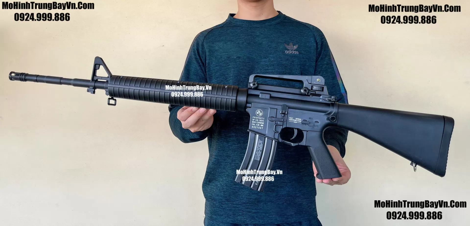 Súng Đạn Thạch M16A4 Đen Nòng + Piston Kim Loại Full Phụ Kiện M4a1 Hk416 SLR M416 Mohinhtrungbay Mohinhtrungbay.vn