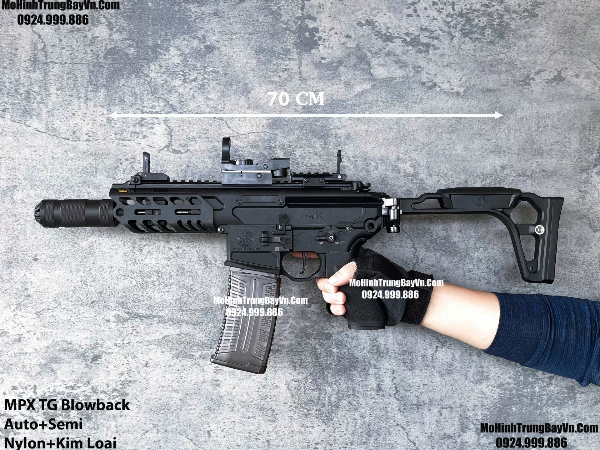 Súng Đạn Thạch SMG MPX TG Blowback Cao Cấp Lực Cực Mạnh Hk416 M416 M4a1 M16 Mohinhtrungbay Mohinhtrungbay.vn (1) (1)