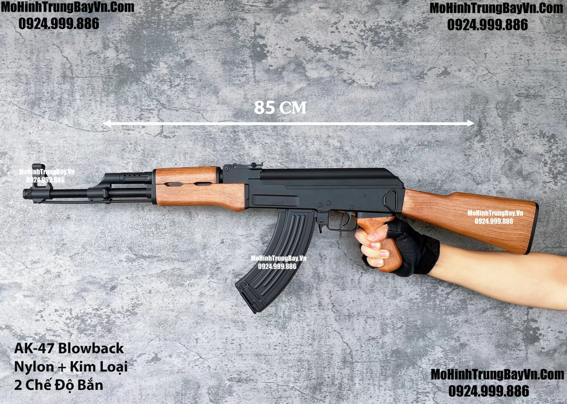 Súng Đạn Thạch Ak47 Jund Blowback Cao Cấp Kim Loại Lực Cực Mạnh AKM AK74u AKS