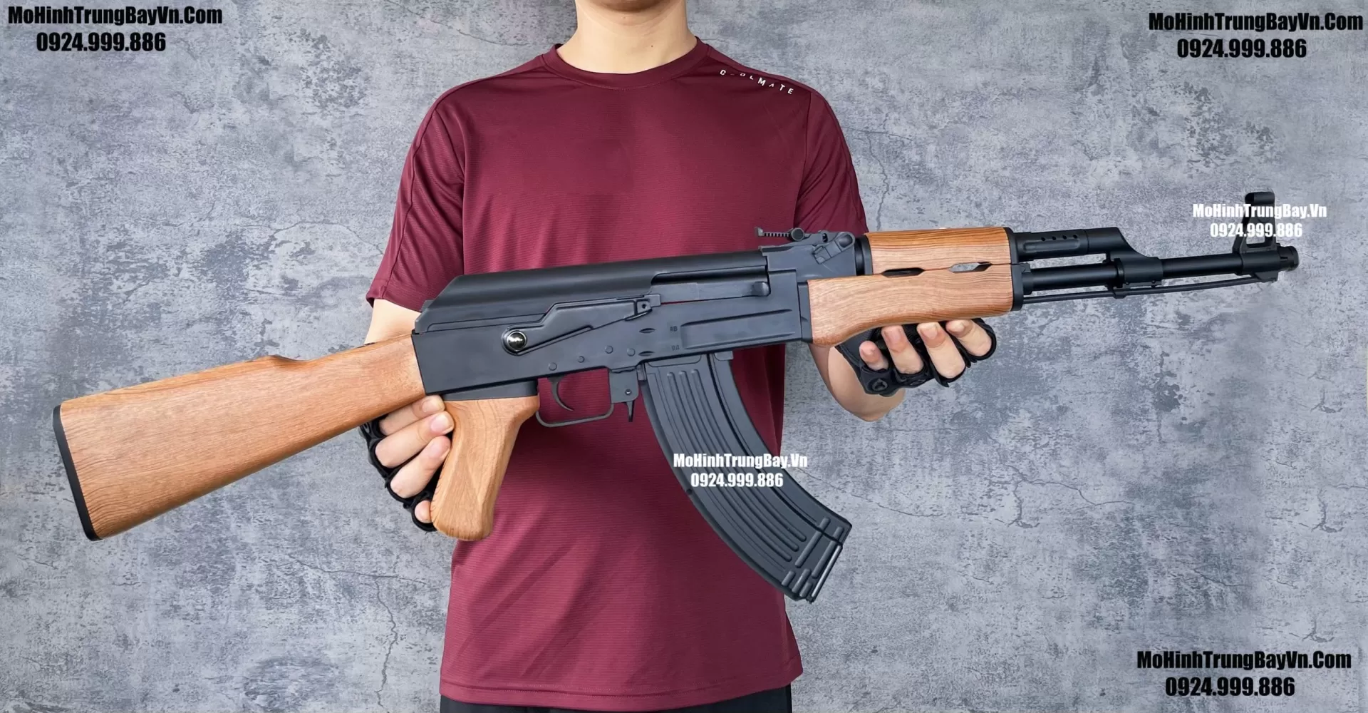 Súng Đạn Thạch Ak47 Jund Blowback Cao Cấp Kim Loại Lực Cực Mạnh AKM AK74u AKS