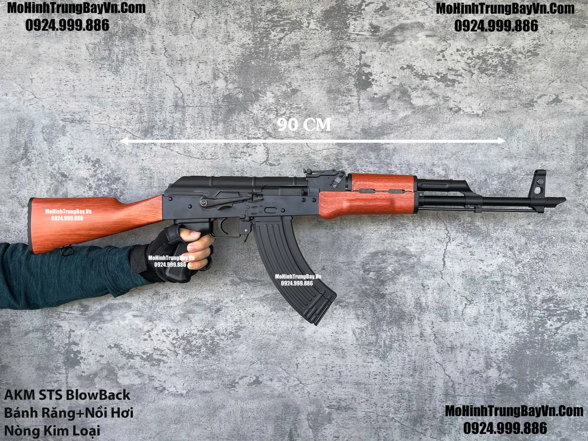 Súng Đạn Thạch AKM  Blowback Bánh Răng Kim Loại Cực Mạnh Giá Rẻ AKS AK47 AK102 AKM AK74 AKU