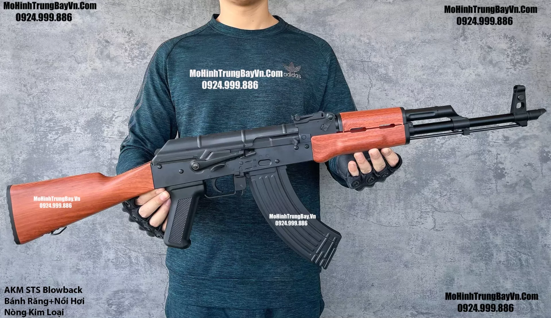 Súng Đạn Thạch AKM  Blowback Bánh Răng Kim Loại Cực Mạnh Giá Rẻ AKS AK47 AK102 AKM AK74 AKU