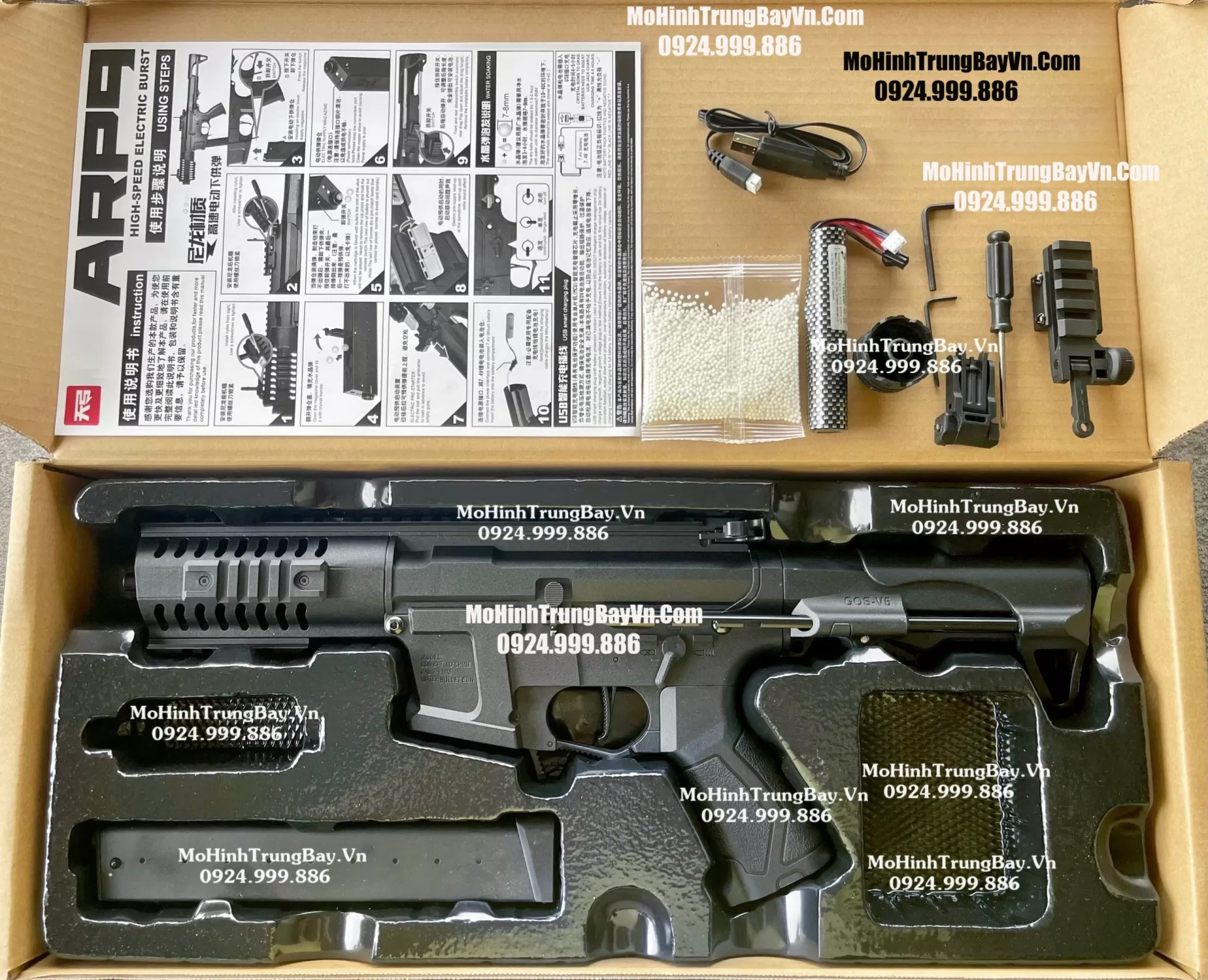 Siêu Phẩm Súng Đạn Thạch ARP9 Blowback Cao Cấp Full Phụ Kiện Bánh Răng Kim Loại Cao Cấp Mohinhtrungbay Mohinhtrungbay.vn