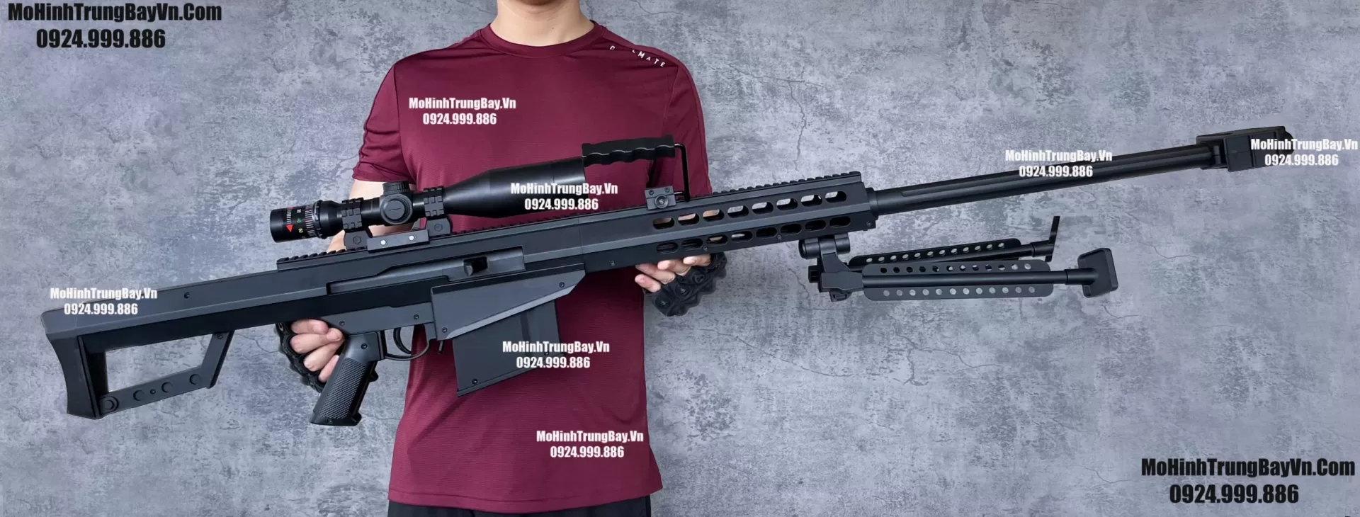 Siêu Phẩm Súng Sniper Barrett M82A1 140cm Văng Shell Gel + Xốp Cực Kì Cao Cấp Barret