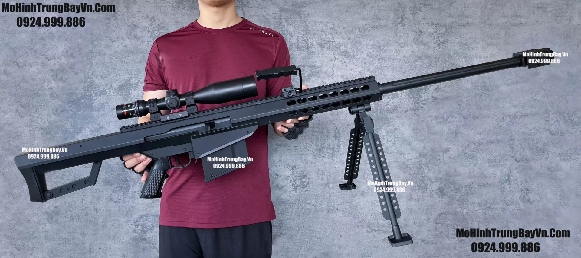 Siêu Phẩm Súng Sniper Barrett M82A1 140cm Văng Shell Gel + Xốp Cực Kì Cao Cấp Barret