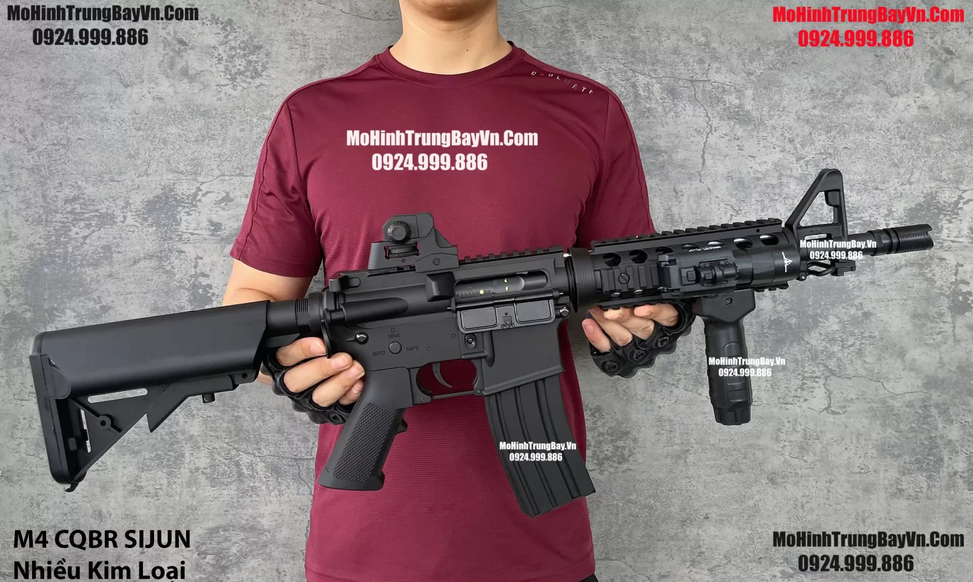Súng Đạn Thạch M4 CQBR Sijun Cực Nhiều Kim Loại Blowback Cực Mạnh  M4 CQBR M416 Hk416 M16 Mohinhtrungbay Mohinhtrungbay.vn