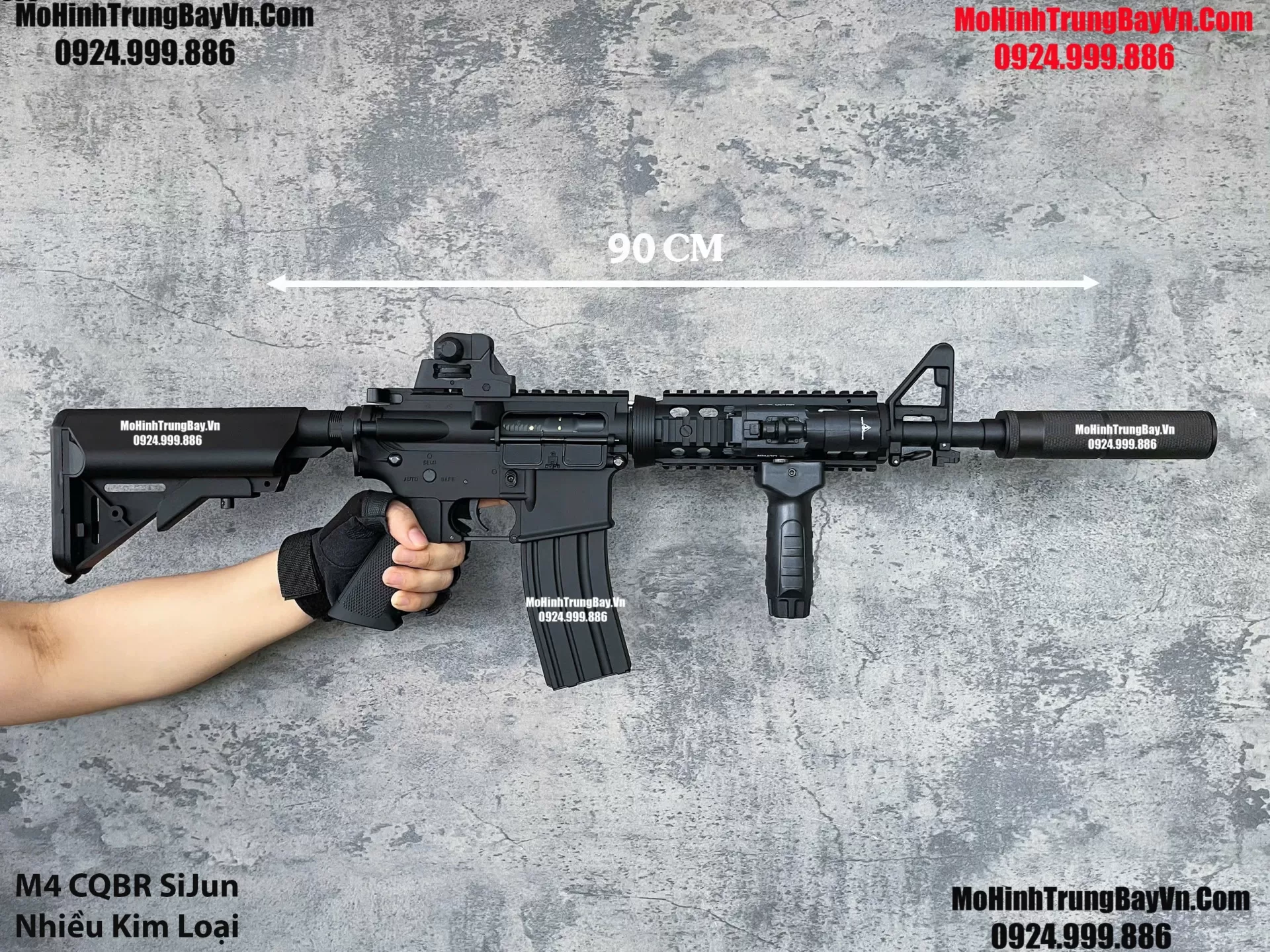 Súng Đạn Thạch M4 CQBR Sijun Cực Nhiều Kim Loại Blowback Cực Mạnh  M4 CQBR M416 Hk416 M16 Mohinhtrungbay Mohinhtrungbay.vn