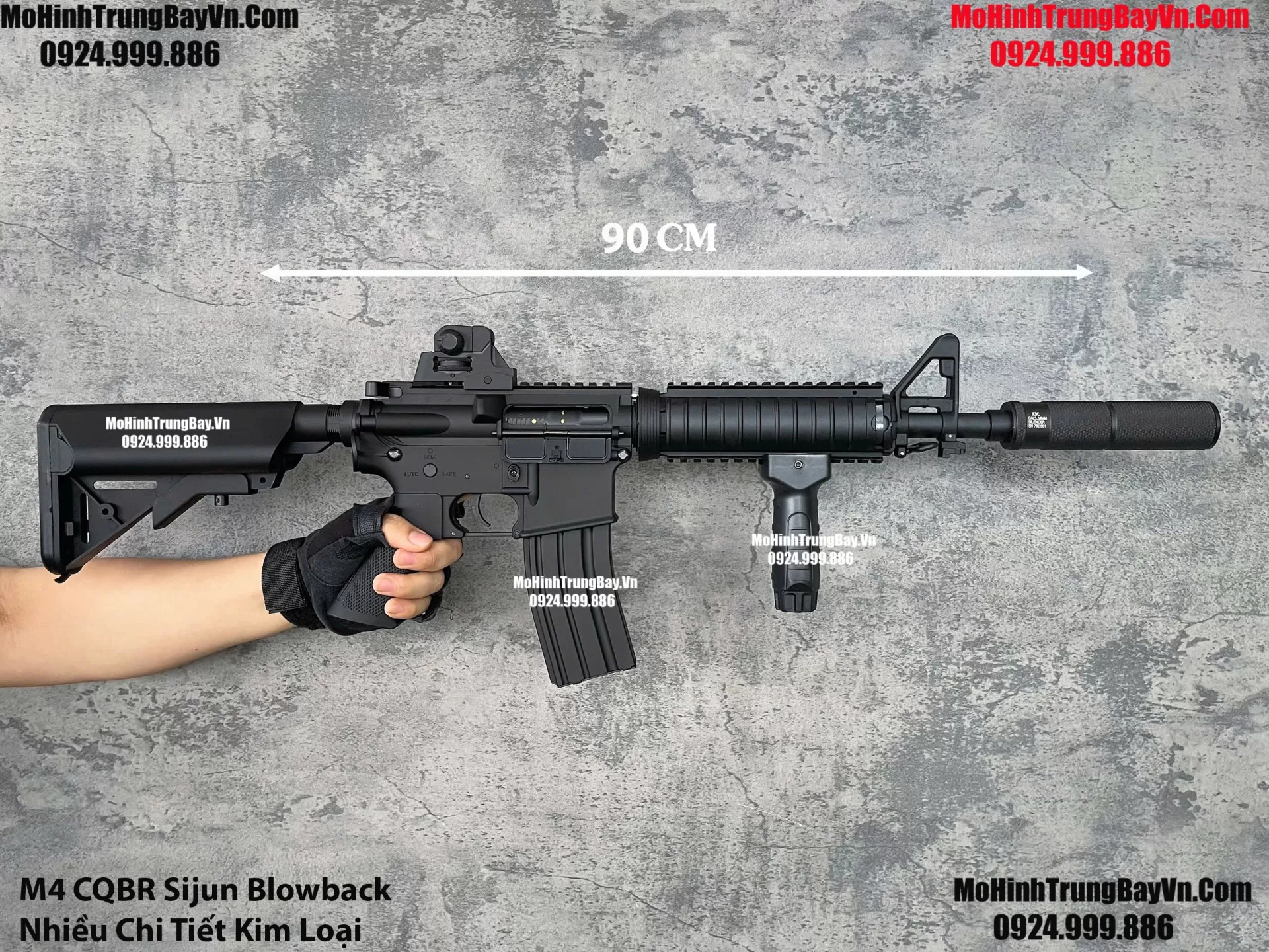 Súng Đạn Thạch M4 CQBR Sijun Cực Nhiều Kim Loại Blowback Cực Mạnh  M4 CQBR M416 Hk416 M16 Mohinhtrungbay Mohinhtrungbay.vn