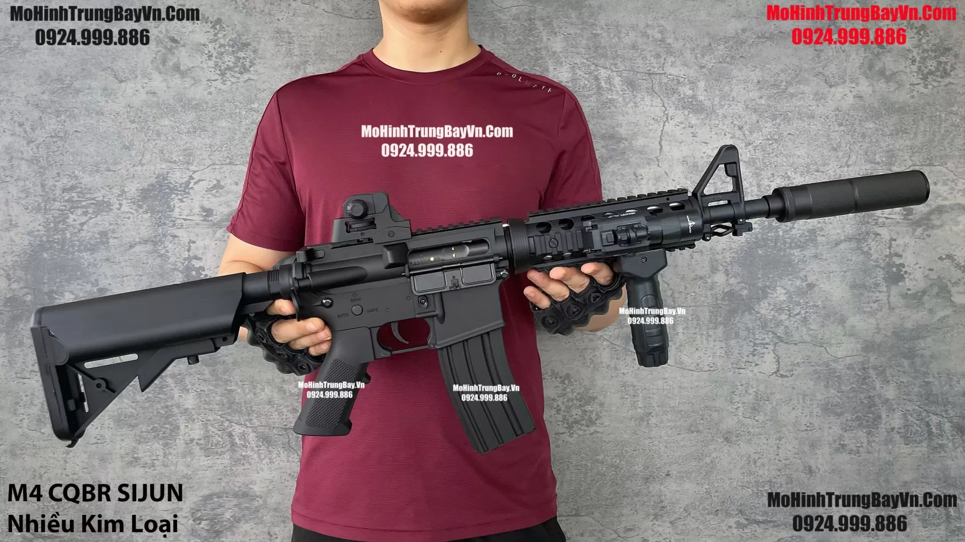Súng Đạn Thạch M4 CQBR Sijun Cực Nhiều Kim Loại Blowback Cực Mạnh  M4 CQBR M416 Hk416 M16 Mohinhtrungbay Mohinhtrungbay.vn