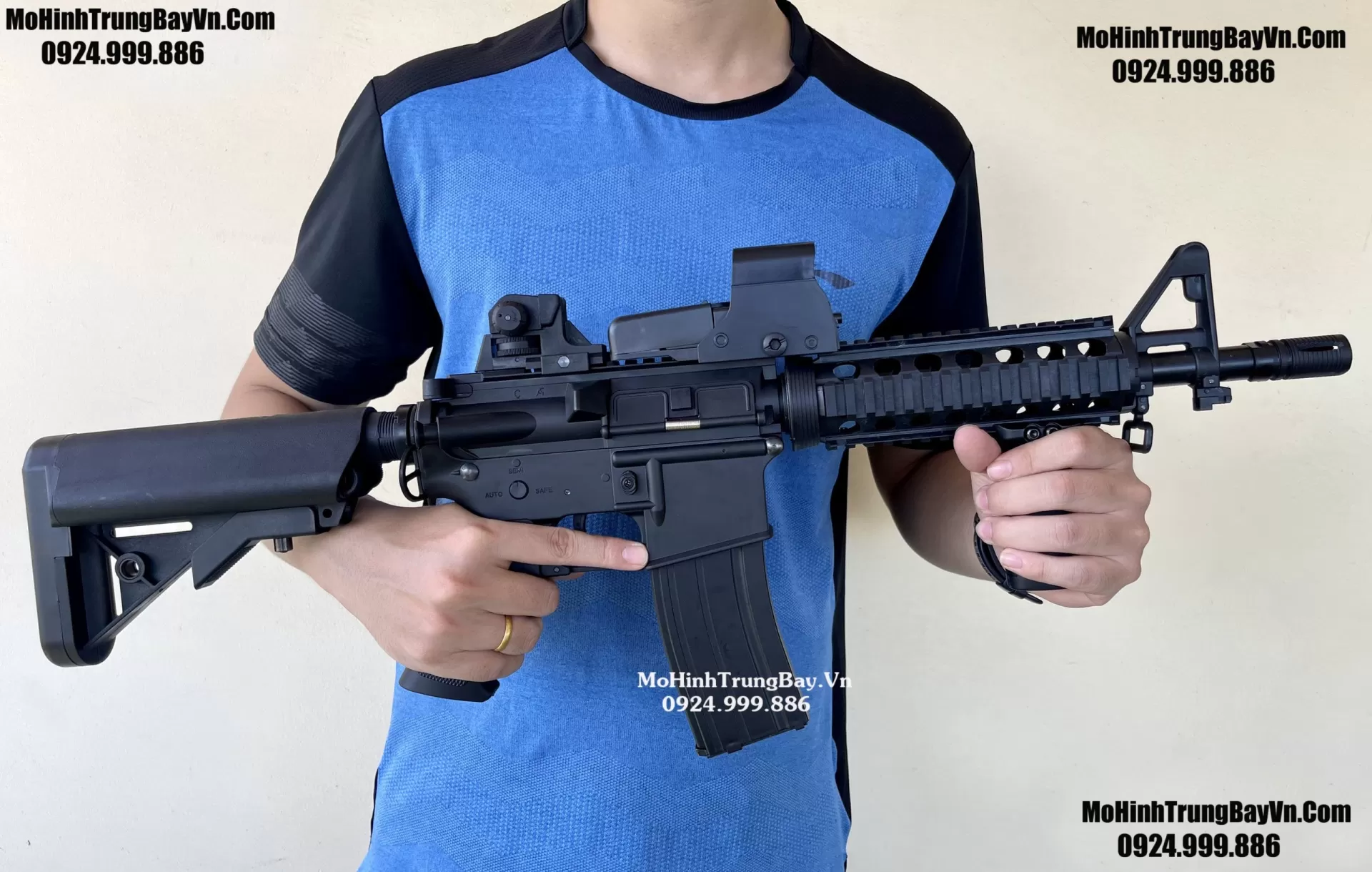 Súng Đạn Thạch M4 CQBR Độ Bánh Răng Kim Loại Blowback Cực Mạnh  M4 CQBR M416 Hk416 M16 FJS Mohinhtrungbay Mohinhtrungbay.vn