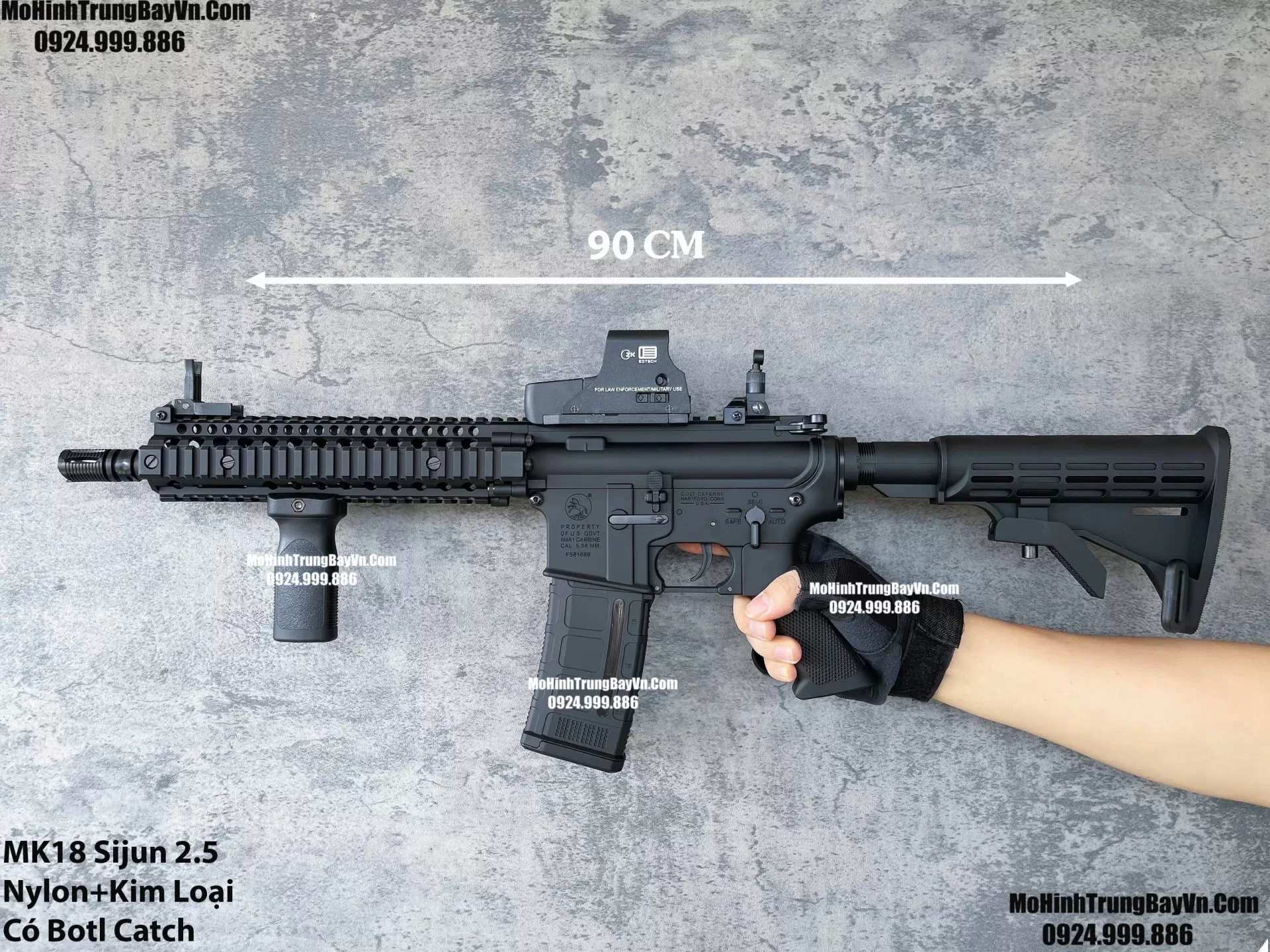 Súng Đạn Thạch Mk18 Sijun V2.5  Nhiều Chi Tiết Kim Loại Lực Tốt M4 Hk416 M4a1 M416 Gelgun (1)