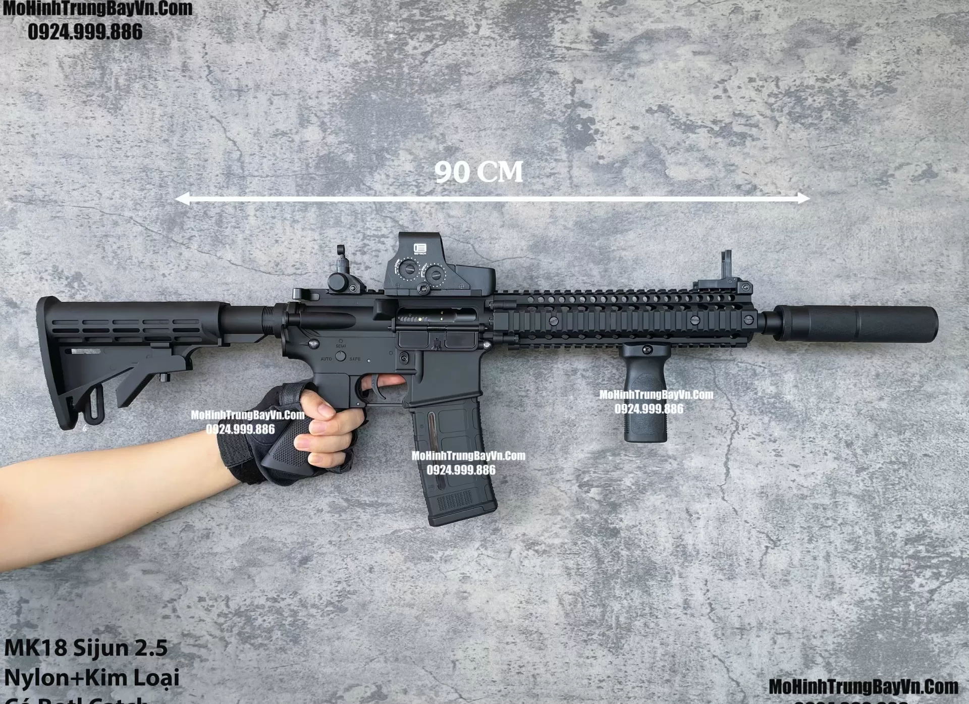 Súng Đạn Thạch Mk18 Sijun V2.5  Nhiều Chi Tiết Kim Loại Lực Tốt M4 Hk416 M4a1 M416 Gelgun (1)