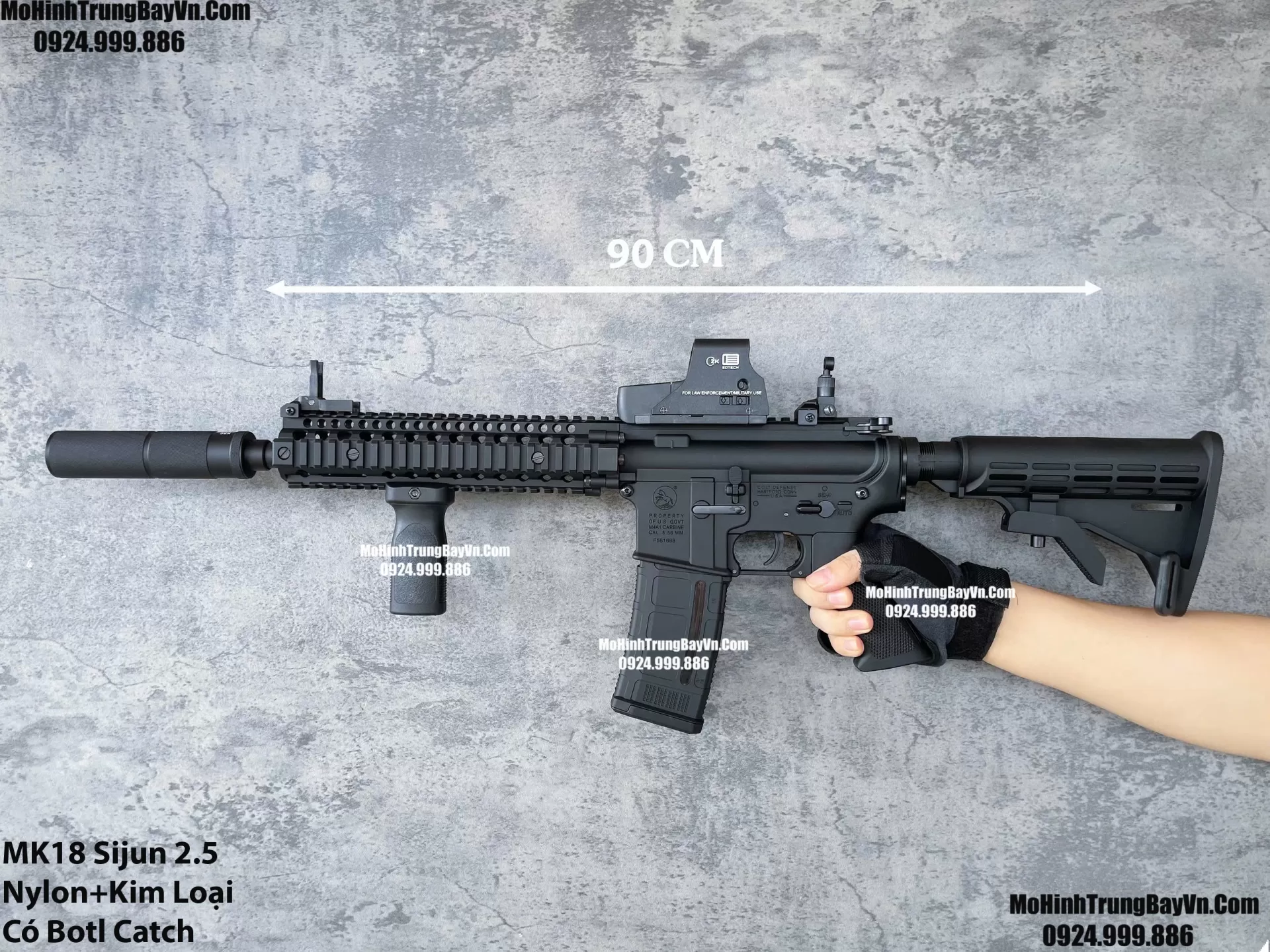 Súng Đạn Thạch Mk18 Sijun V2.5  Nhiều Chi Tiết Kim Loại Lực Tốt M4 Hk416 M4a1 M416 Gelgun (1)