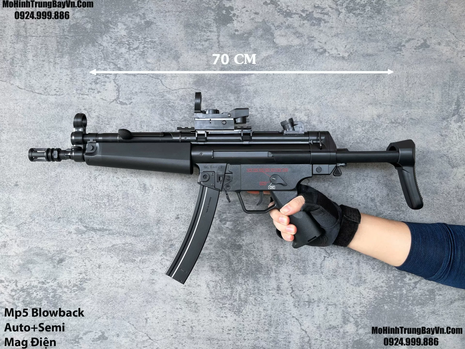 Súng Đạn Thạch SMG Mp5 Giá Rẻ Blowback 2 Chế Độ Auto Semi Full Phụ Kiện Giá Rẻ  Mohinhtrungbay Mohinhtrungbay.vn (1)