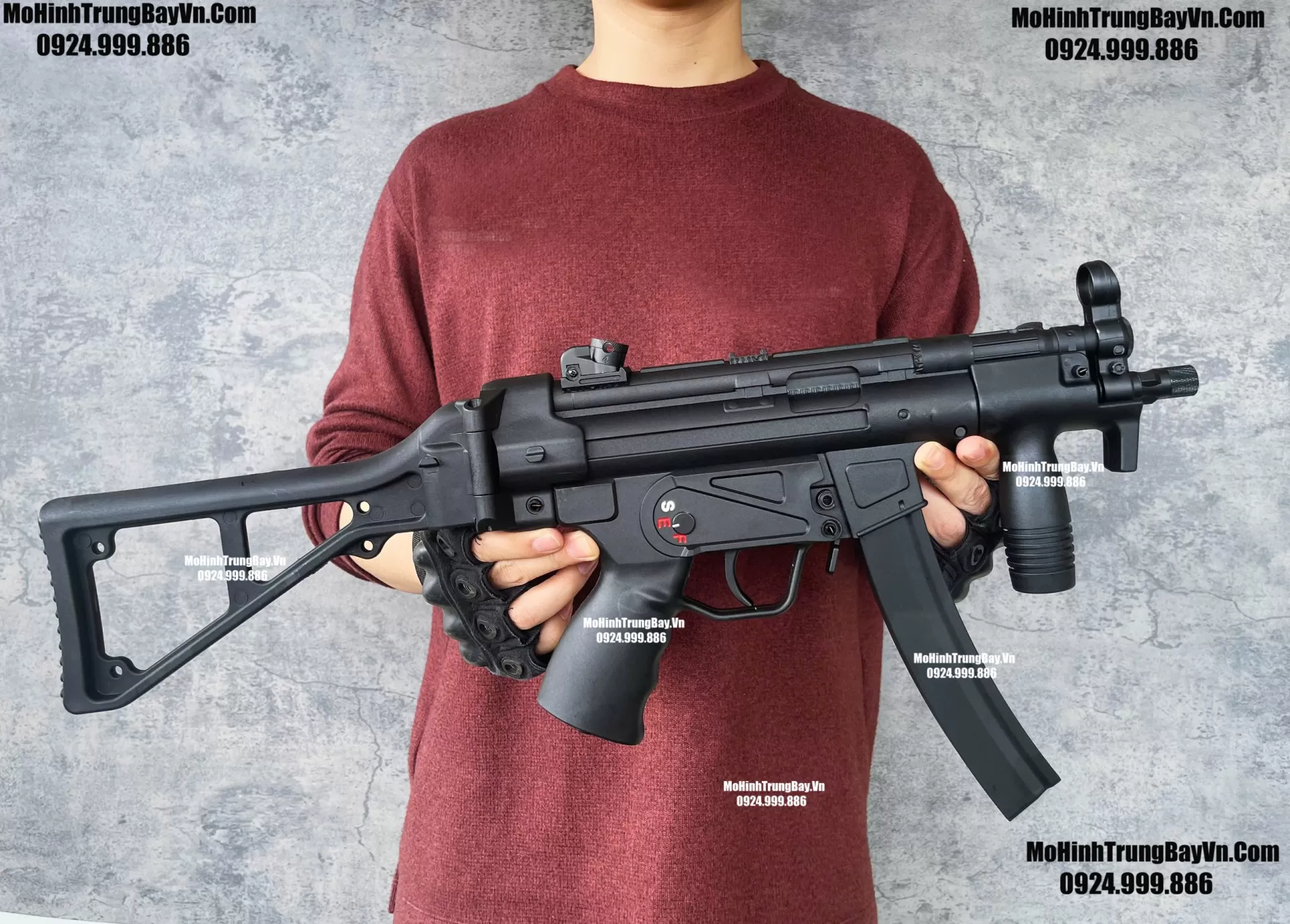 Súng Đạn Thạch SMG Mp5K Jiming V2.0 Blowback Bánh Răng Kim Loại Cực Mạnh Sấy Nhanh Mp5
