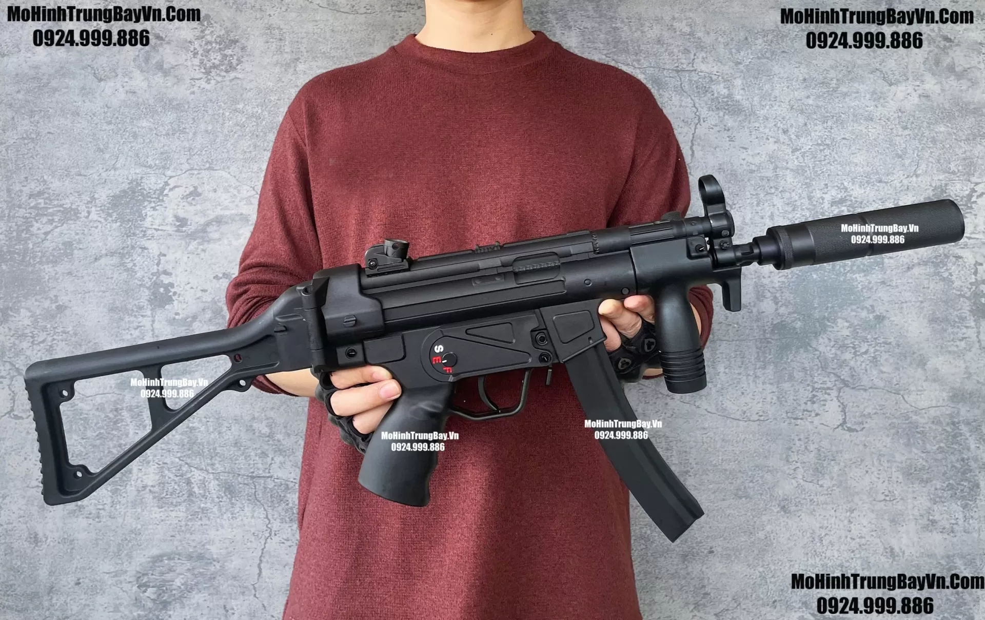 Súng Đạn Thạch SMG Mp5K Jiming V2.0 Blowback Bánh Răng Kim Loại Cực Mạnh Sấy Nhanh Mp5