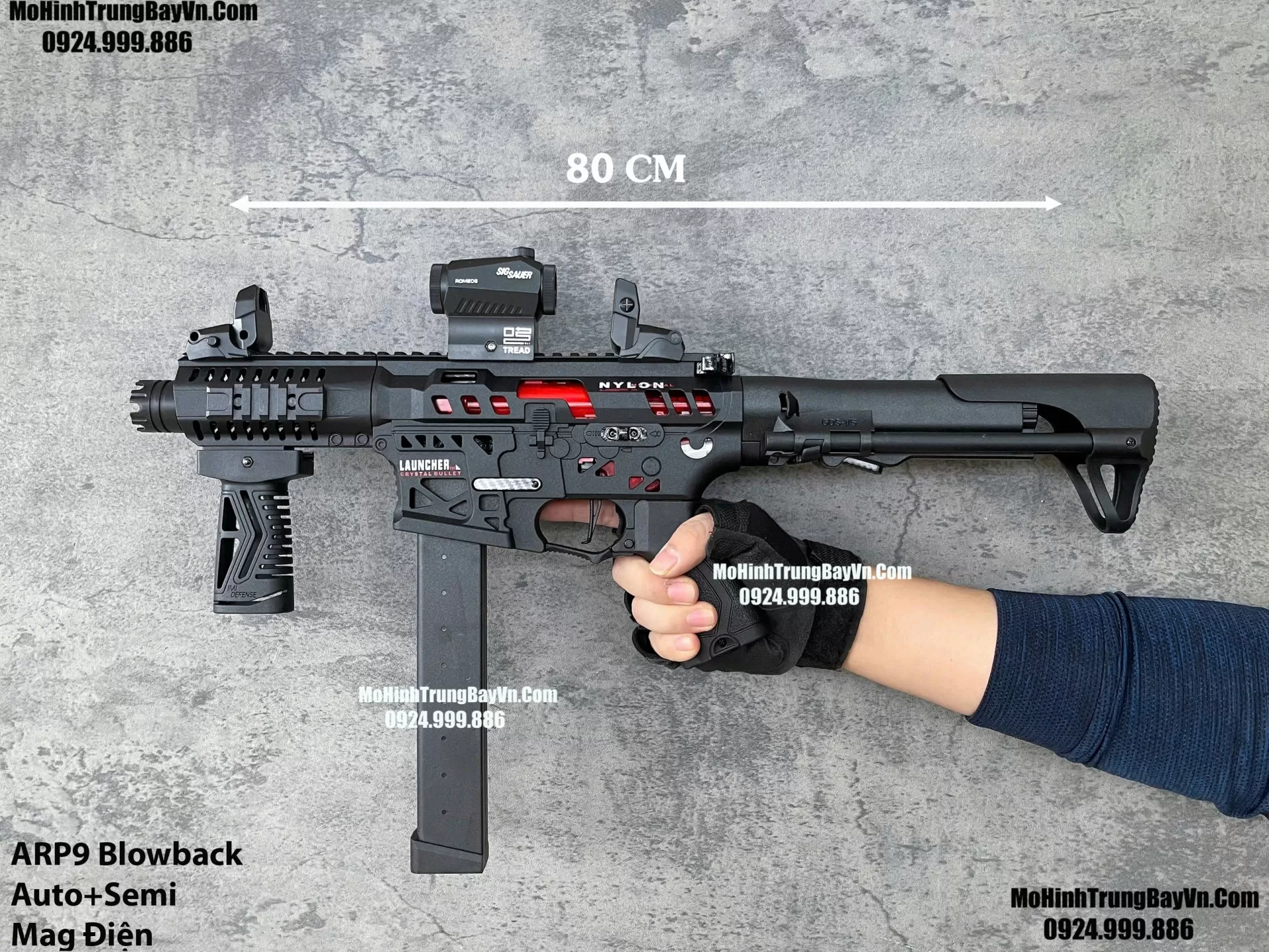 Súng Đạn Thạch SMG ARP9 Blowback 2 Chế Độ Auto Semi Full Phụ Kiện Giá Rẻ M4 M416 Hk416 M4a1 AR15 MCX   Mohinhtrungbay Mohinhtrungbay.vn (1) (1) (1)