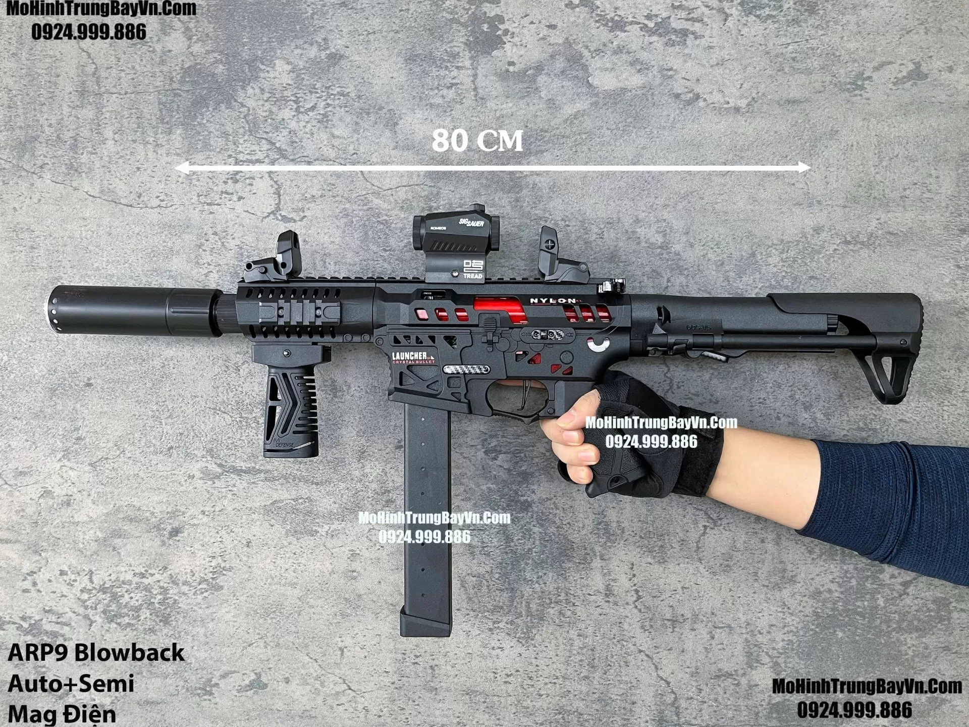 Súng Đạn Thạch SMG ARP9 Blowback 2 Chế Độ Auto Semi Full Phụ Kiện Giá Rẻ M4 M416 Hk416 M4a1 AR15 MCX   Mohinhtrungbay Mohinhtrungbay.vn (1) (1) (1)