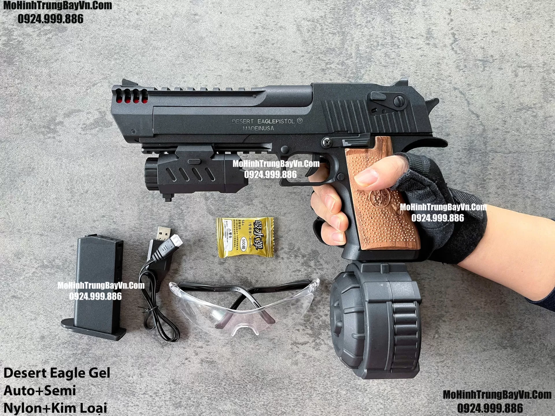 Súng Lục Đạn Thạch Desert Eagle Black Auto Blowback 2 Chế Độ Auto Semi Kèm 2 Băng Đạn Lực Cực Mạnh Mohinhtrungbay Mohinhtrungbay.vn (1) (1) (1)