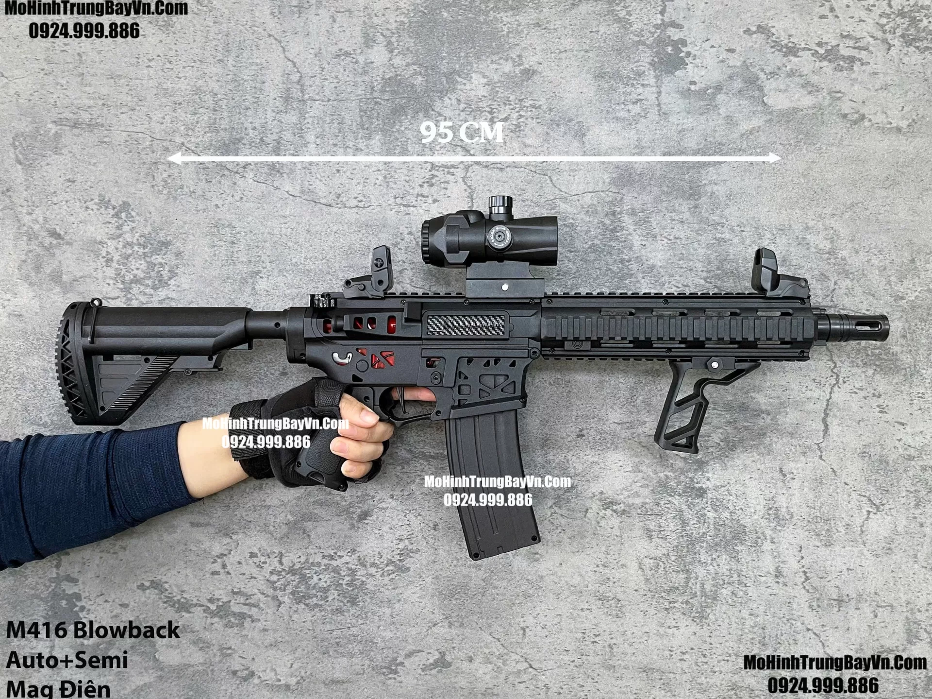 Súng Đạn Thạch M416 Blowback 2 Chế Độ Auto Semi Full Phụ Kiện Giá Rẻ M4 M416 Hk416 M4a1 AR15 SLR  Mohinhtrungbay Mohinhtrungbay.vn (1) (1)