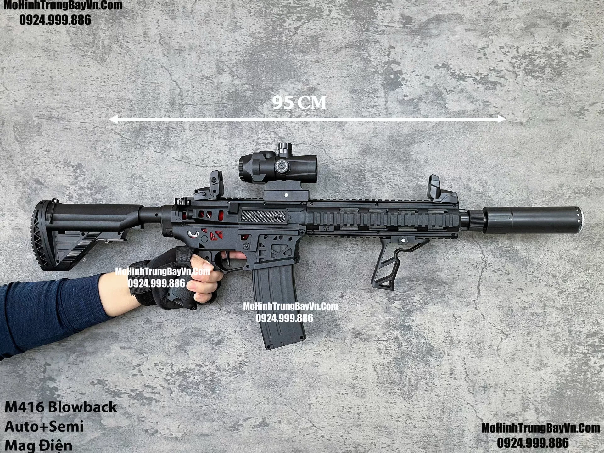 Súng Đạn Thạch M416 Blowback 2 Chế Độ Auto Semi Full Phụ Kiện Giá Rẻ M4 M416 Hk416 M4a1 AR15 SLR  Mohinhtrungbay Mohinhtrungbay.vn (1) (1)