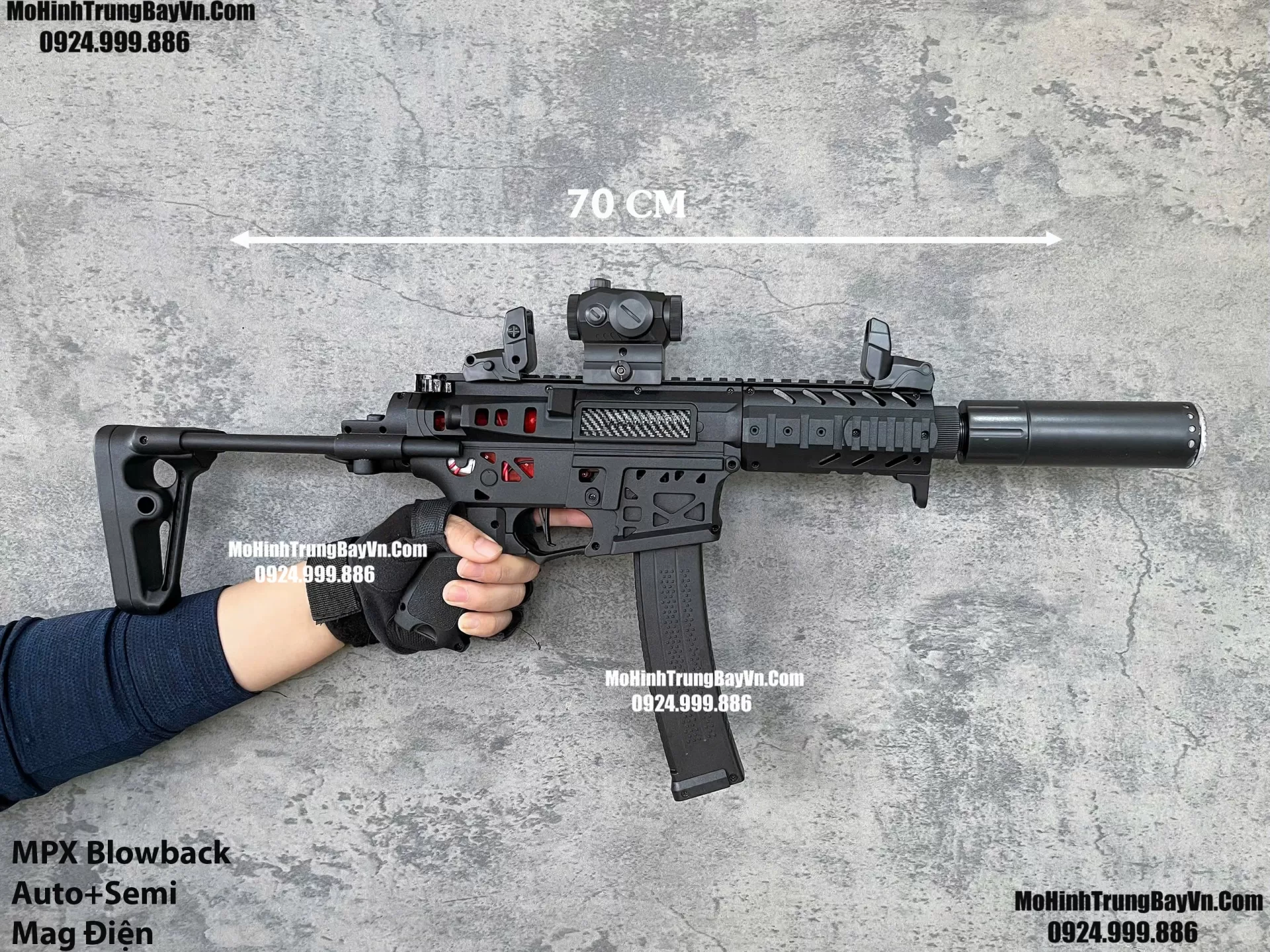Súng Đạn Thạch SMG MPX Blowback 2 Chế Độ Auto Semi Full Phụ Kiện Giá Rẻ M4 M416 Hk416 M4a1 AR15 MCX   Mohinhtrungbay Mohinhtrungbay.vn (1) (1)