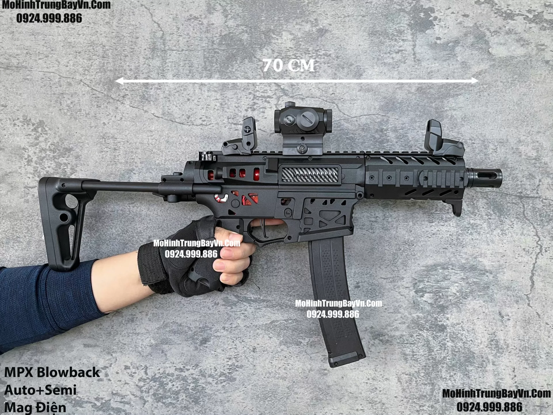 Súng Đạn Thạch SMG MPX Blowback 2 Chế Độ Auto Semi Full Phụ Kiện Giá Rẻ M4 M416 Hk416 M4a1 AR15 MCX   Mohinhtrungbay Mohinhtrungbay.vn (1) (1)