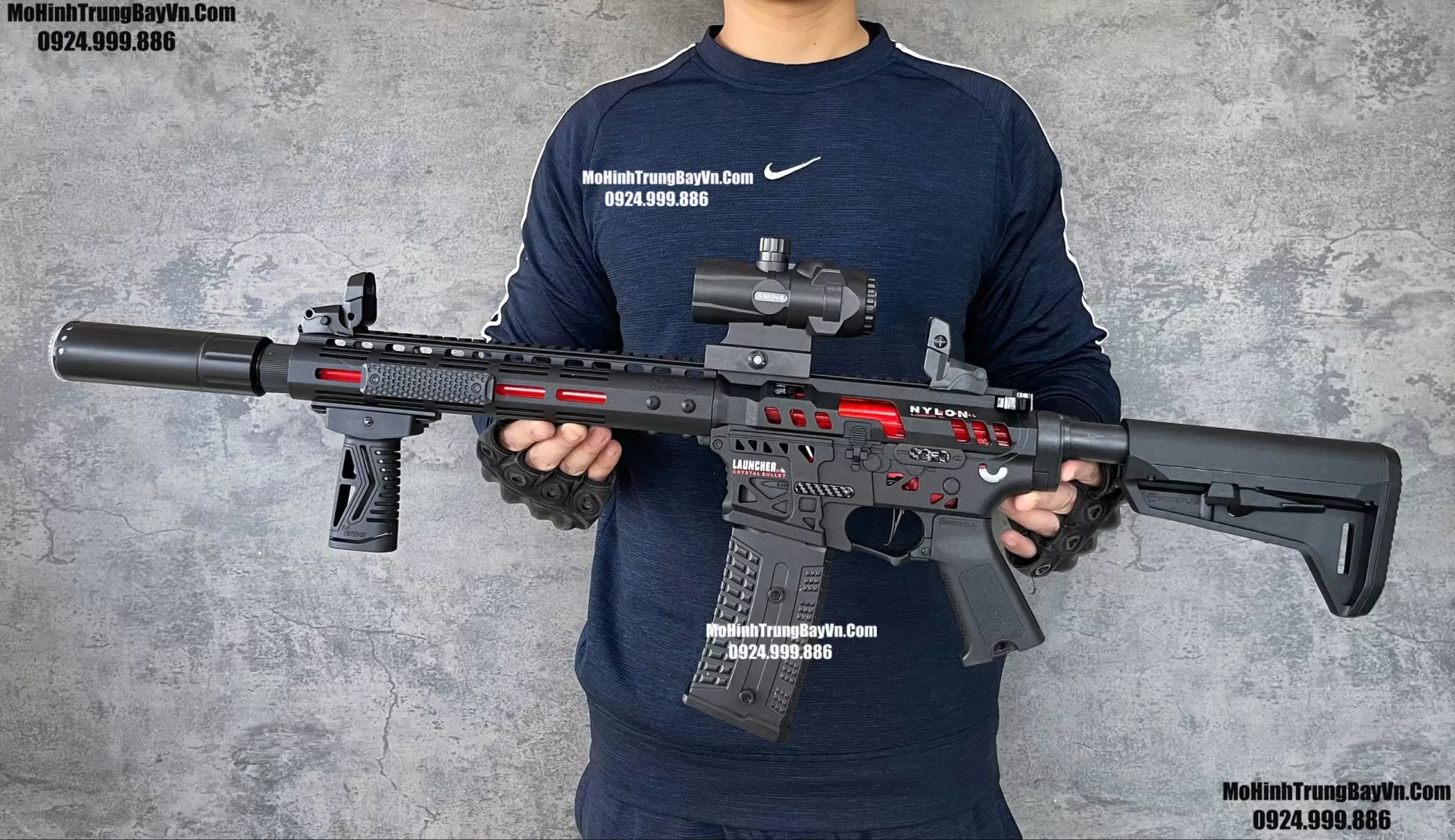 Súng Đạn Thạch N4  Blowback 2 Chế Độ Auto Semi Full Phụ Kiện Giá Rẻ M4 M416 Hk416 M4a1  slr ar15 Mohinhtrungbay Mohinhtrungbay.vn