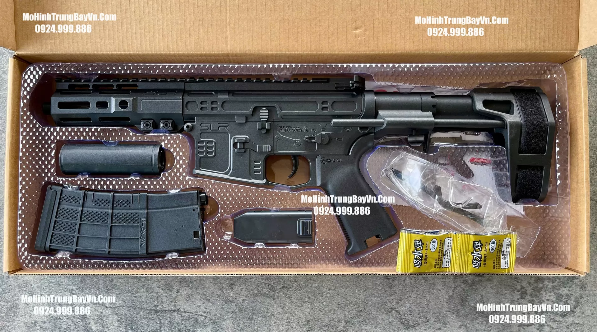 Súng Đạn Thạch SLR Blowback 2 Chế Độ Auto Semi Full Phụ Kiện Giá Rẻ M4 M416 Hk416 M4a1 Mohinhtrungbay Mohinhtrungbay.vn