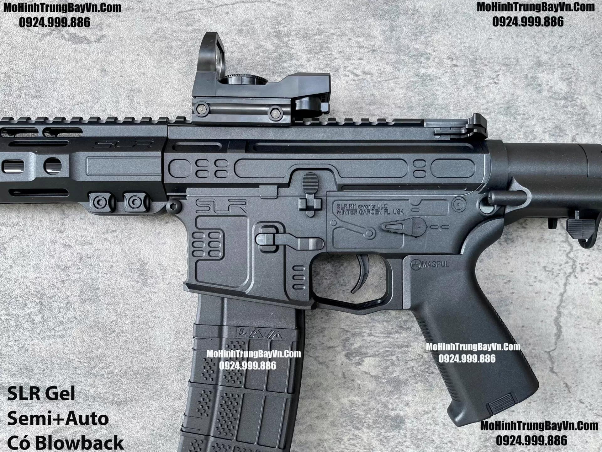 Súng Đạn Thạch SLR Blowback 2 Chế Độ Auto Semi Full Phụ Kiện Giá Rẻ M4 M416 Hk416 M4a1 Mohinhtrungbay Mohinhtrungbay.vn