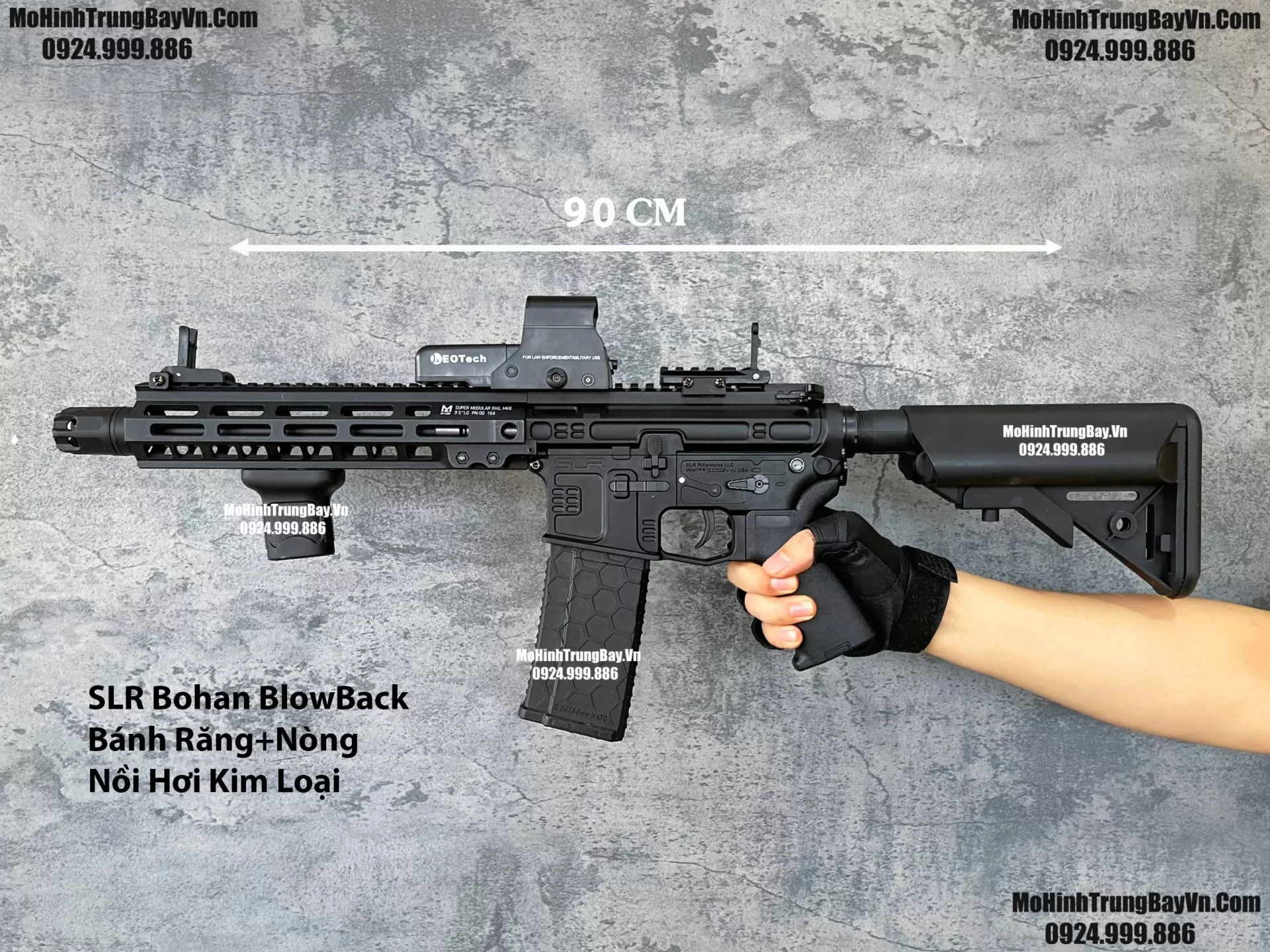 Súng Đạn Thạch SLR BoHan 2.0 Blowback Nhiều Chi Tiết Kim Loại M4 Hk416 M4a1
