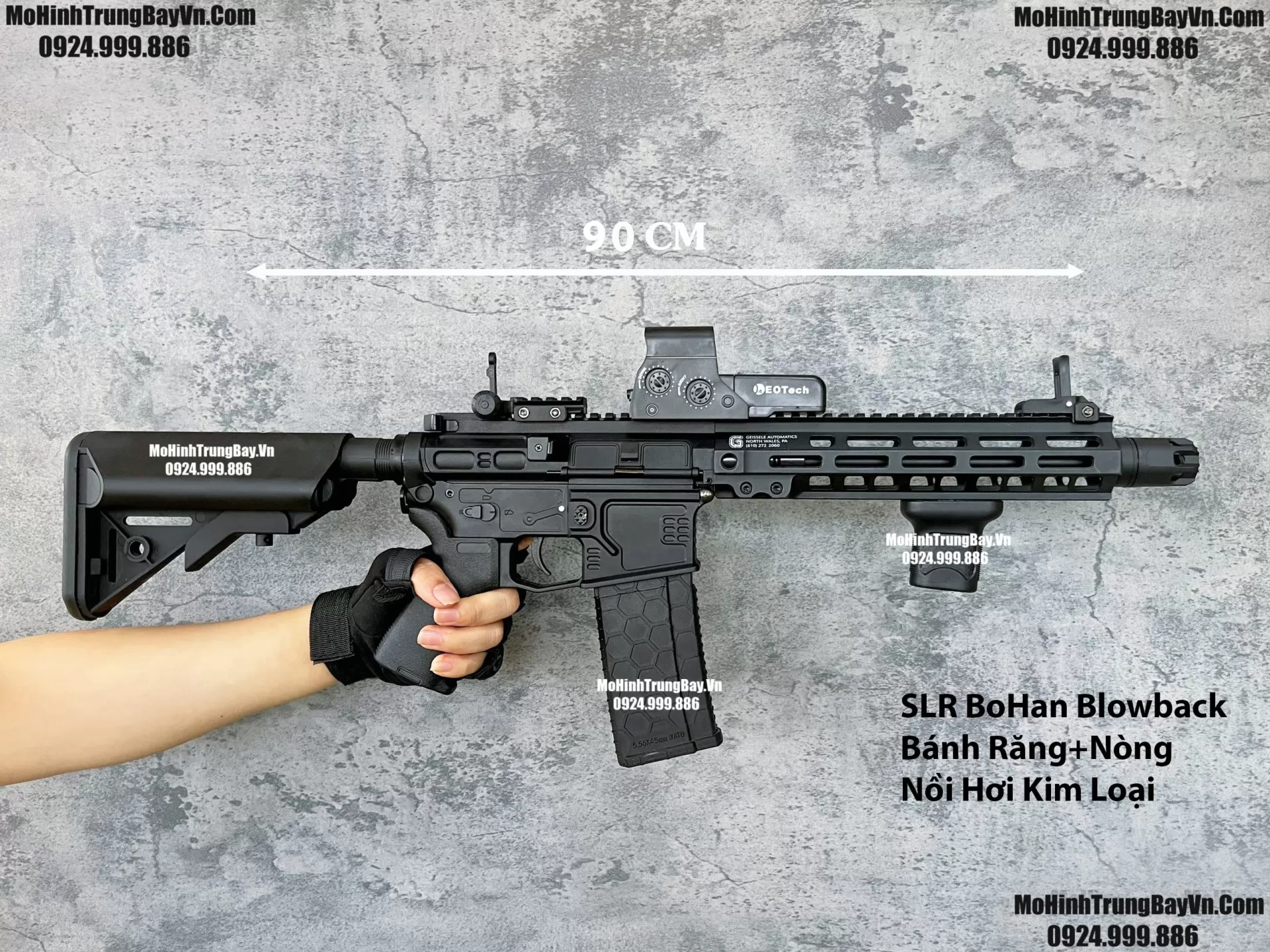 Súng Đạn Thạch SLR BoHan 2.0 Blowback Nhiều Chi Tiết Kim Loại M4 Hk416 M4a1
