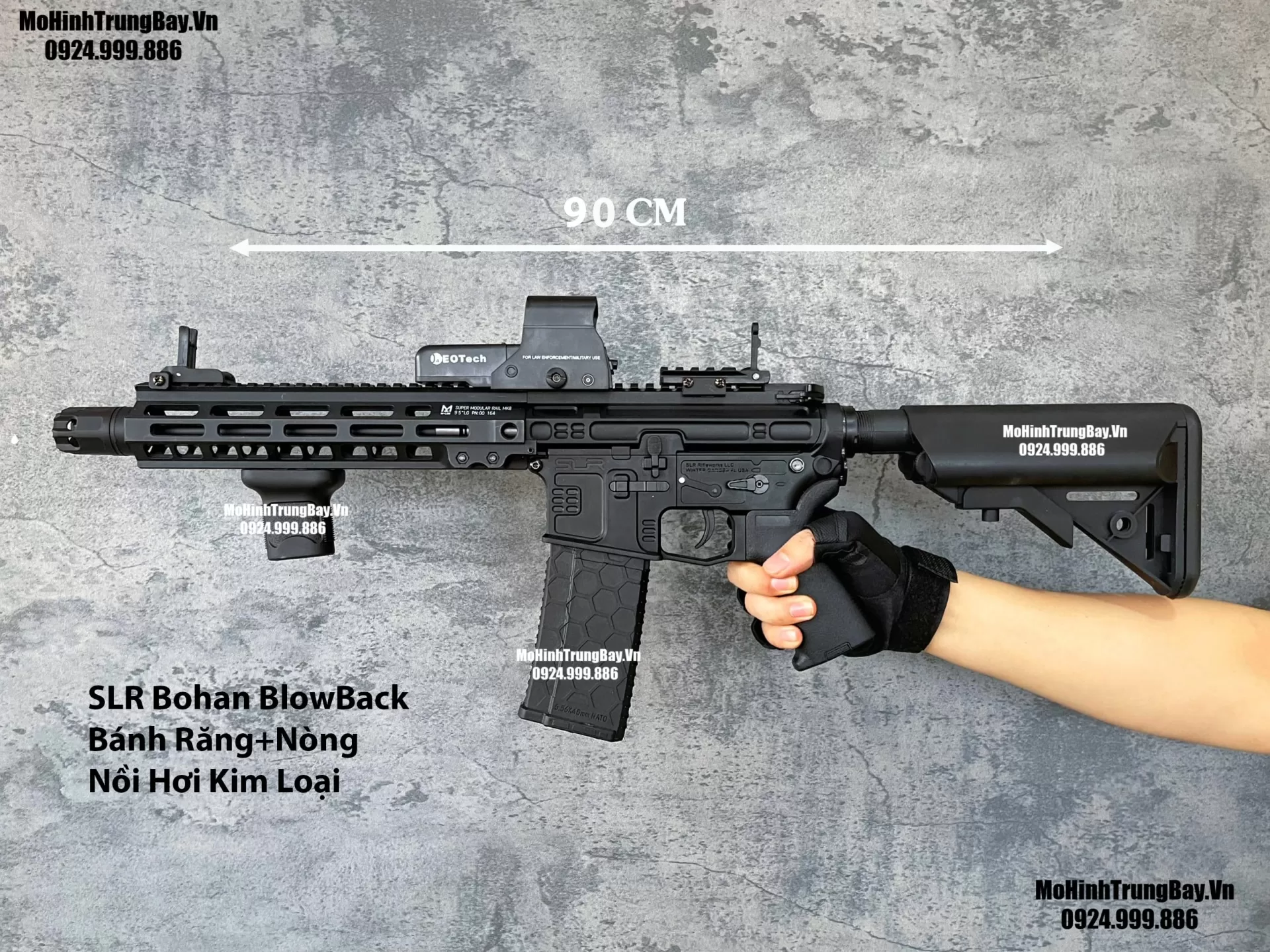 Súng Đạn Thạch SLR BoHan 2.0 Blowback Nhiều Chi Tiết Kim Loại M4 Hk416 M4a1