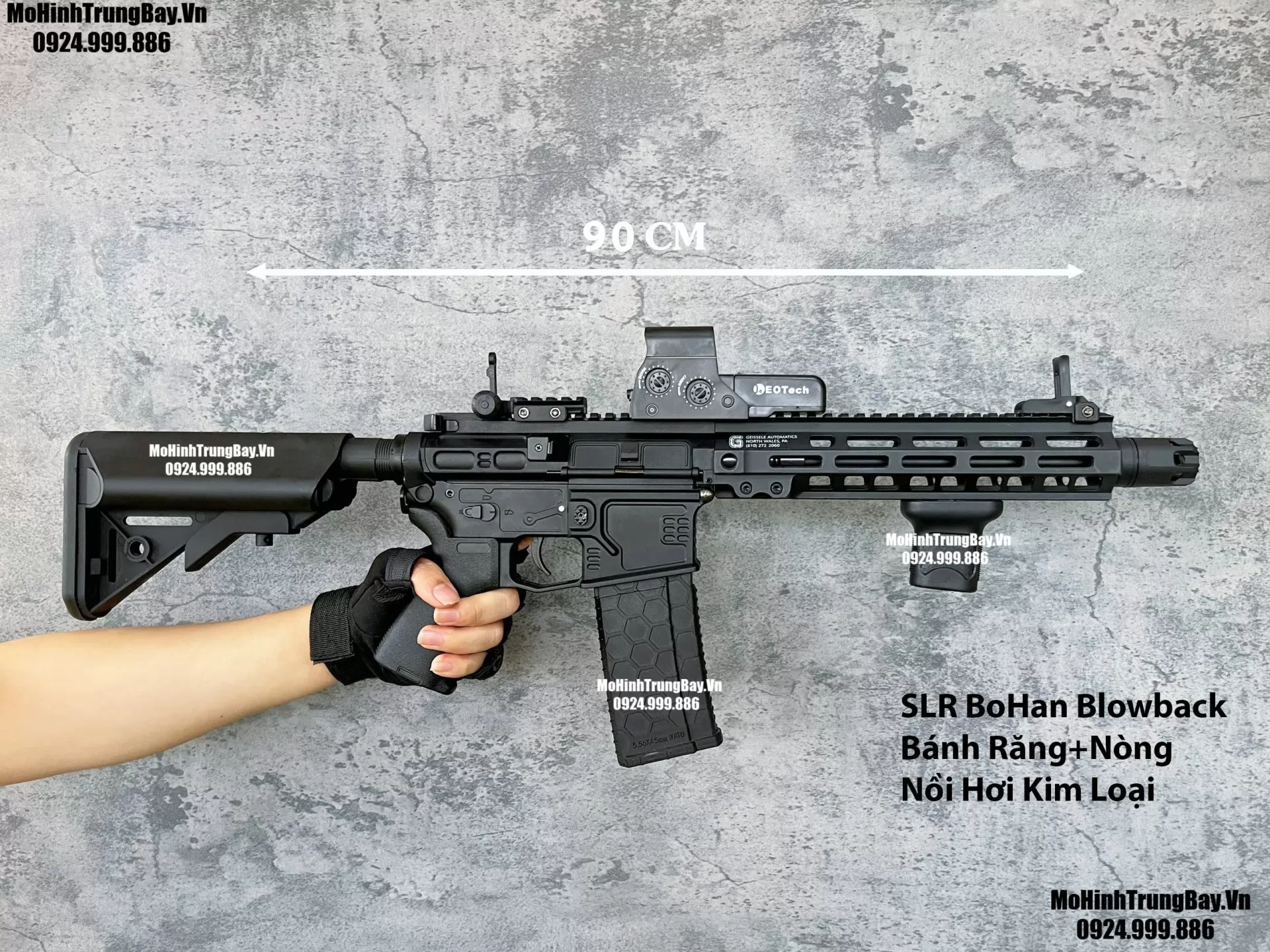 Súng Đạn Thạch SLR BoHan 2.0 Blowback Nhiều Chi Tiết Kim Loại M4 Hk416 M4a1