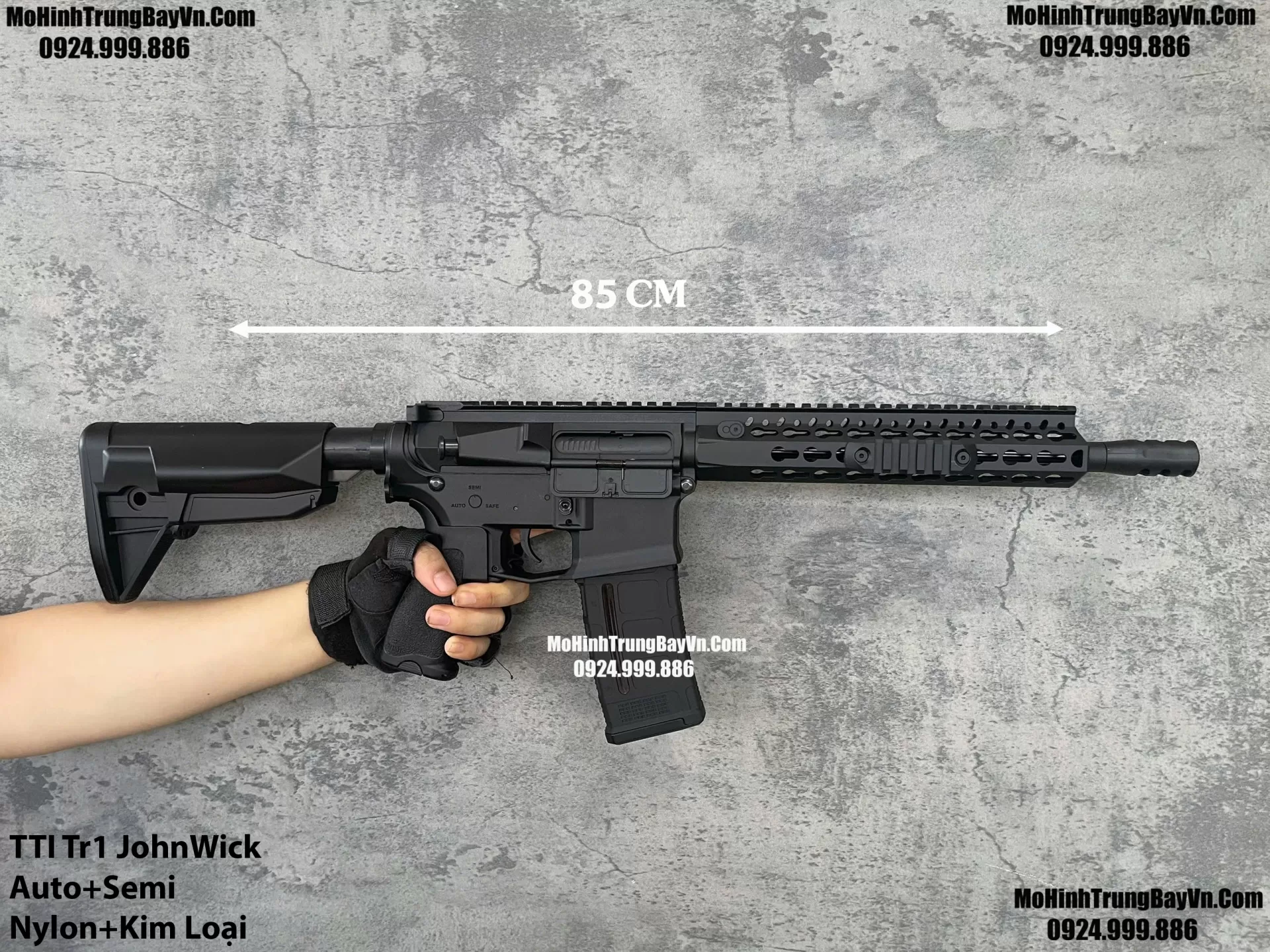 Súng Đạn Thạch TTI Tr-1 John Wick Sijun Blowback Bánh Răng Kim Loại Lực Cực Mạnh M416 M4a1 M16 SLR Mohinhtrungbay Mohinhtrungbay.vn Hk416