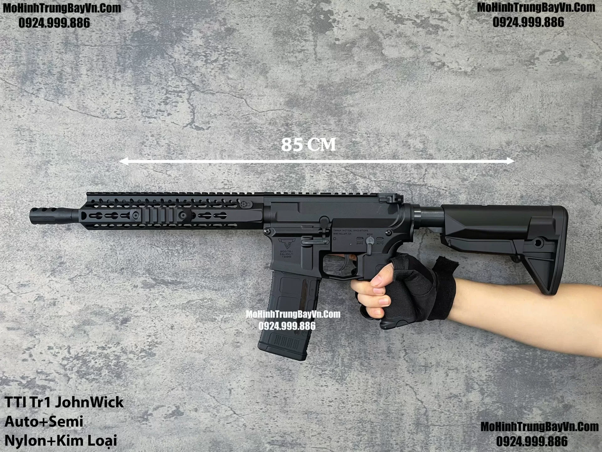 Súng Đạn Thạch TTI Tr-1 John Wick Sijun Blowback Bánh Răng Kim Loại Lực Cực Mạnh M416 M4a1 M16 SLR Mohinhtrungbay Mohinhtrungbay.vn Hk416