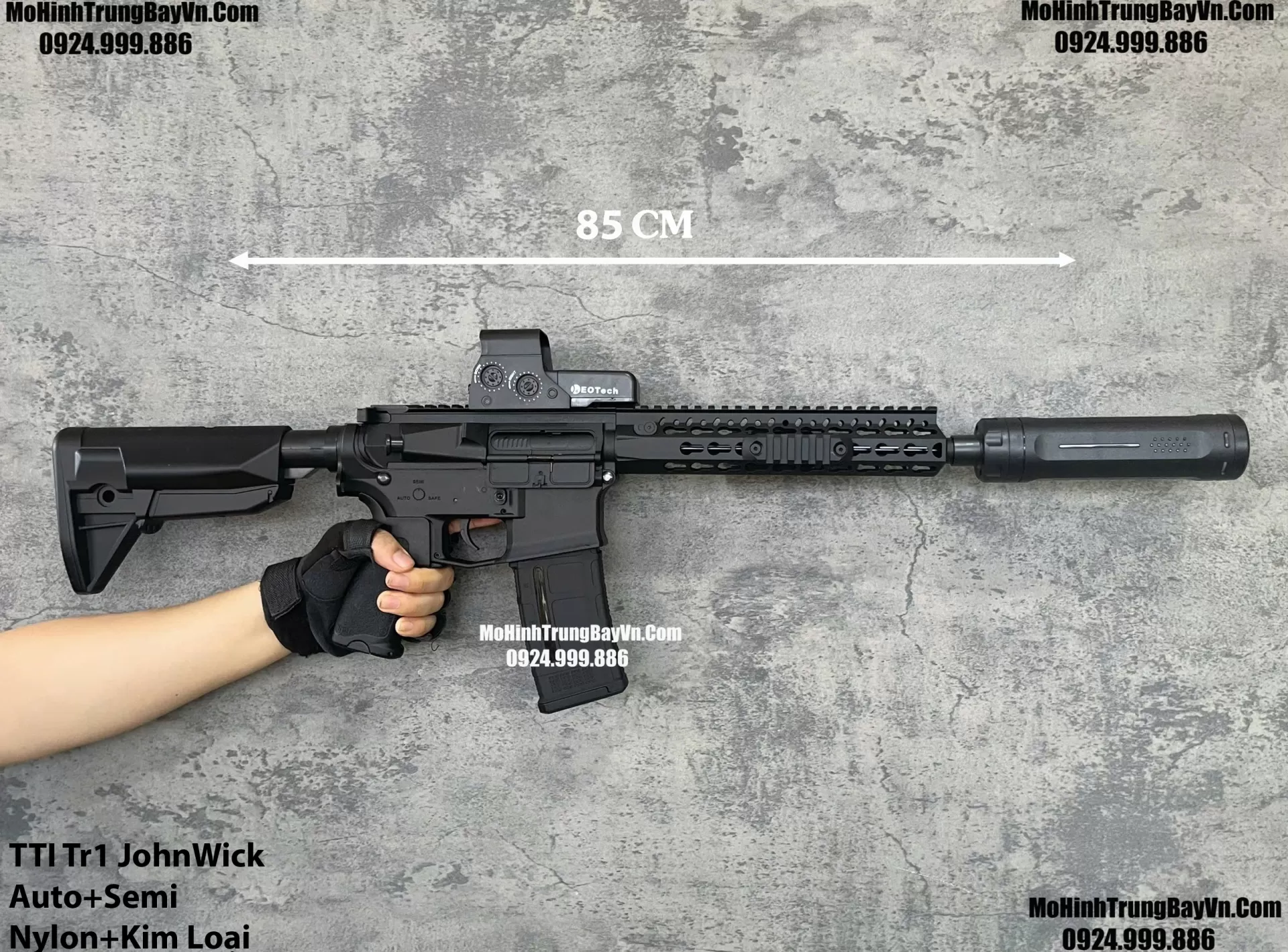 Súng Đạn Thạch TTI Tr-1 John Wick Sijun Blowback Bánh Răng Kim Loại Lực Cực Mạnh M416 M4a1 M16 SLR Mohinhtrungbay Mohinhtrungbay.vn Hk416