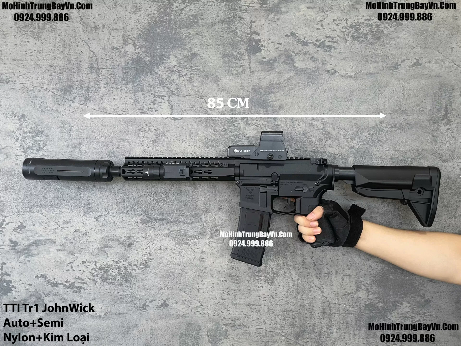 Súng Đạn Thạch TTI Tr-1 John Wick Sijun Blowback Bánh Răng Kim Loại Lực Cực Mạnh M416 M4a1 M16 SLR Mohinhtrungbay Mohinhtrungbay.vn Hk416