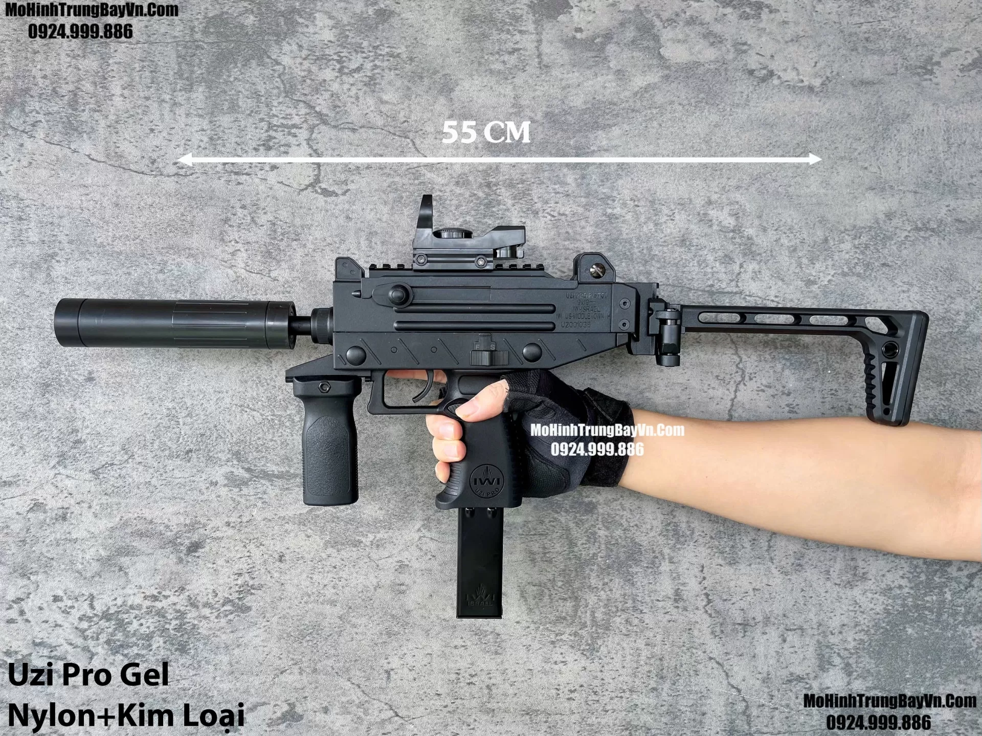Súng Đạn Thạch SMG UZI Pro Mag Kim Loại  Sấy Cực nhanh  Mp5 Mp7 Mohinhtrungbay Mohinhtrungbay.vn (1) (1)