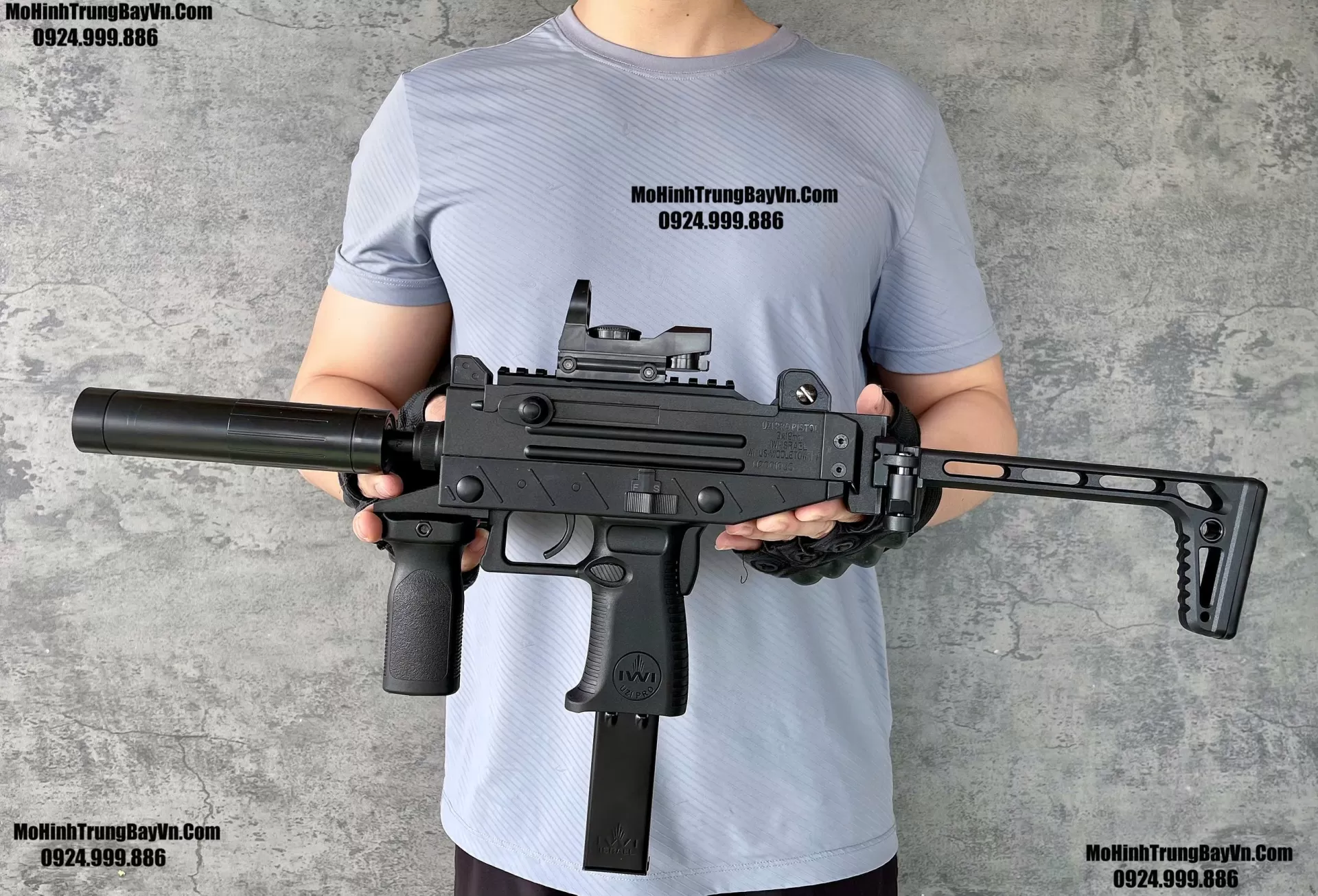Súng Đạn Thạch SMG UZI Pro Mag Kim Loại  Sấy Cực nhanh  Mp5 Mp7 Mohinhtrungbay Mohinhtrungbay.vn (1) (1)