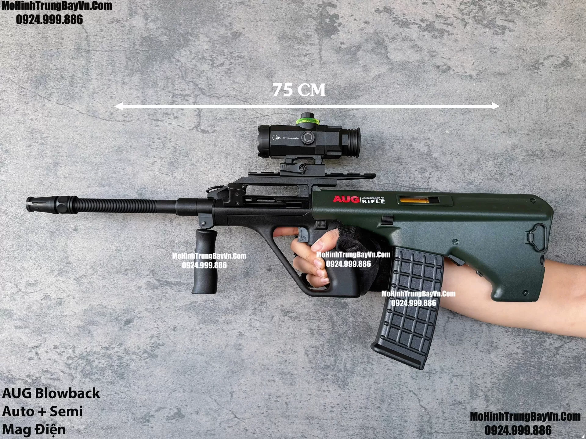Súng Đạn Thạch AUG Classic Giá Rẻ Blowback 2 Chế Độ Auto Semi Full Phụ Kiện Giá Rẻ  Mohinhtrungbay Mohinhtrungbay.vn (1)