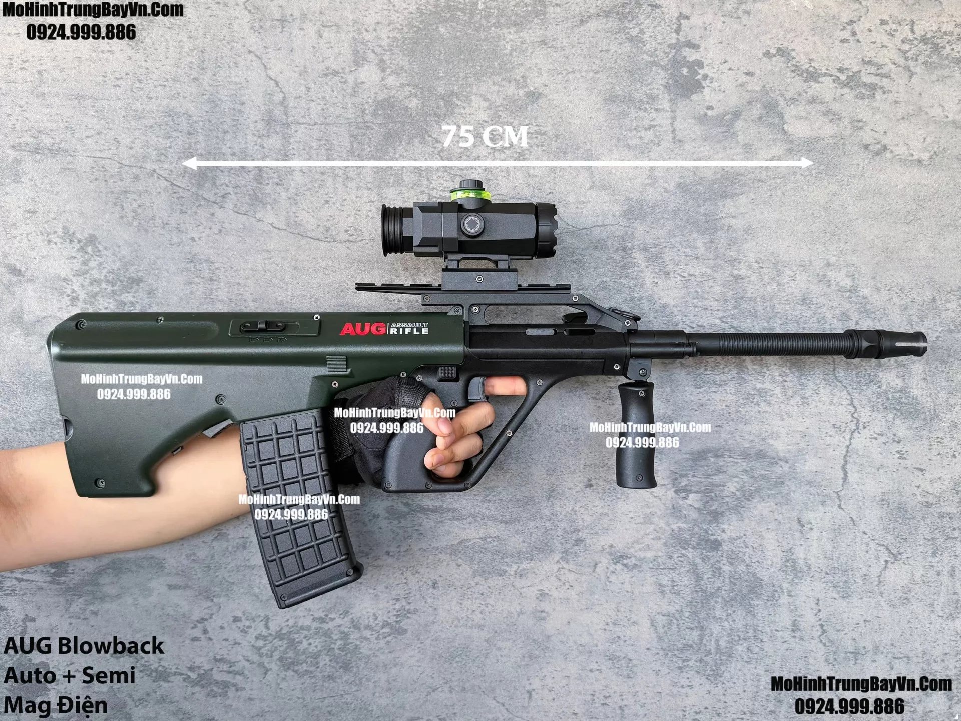 Súng Đạn Thạch AUG Classic Giá Rẻ Blowback 2 Chế Độ Auto Semi Full Phụ Kiện Giá Rẻ  Mohinhtrungbay Mohinhtrungbay.vn (1)