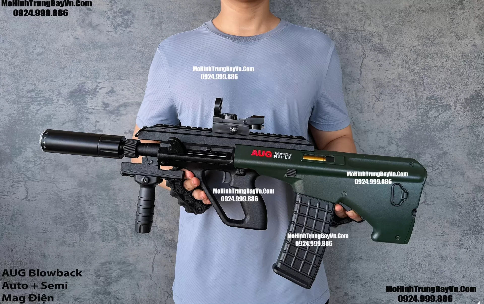 Súng Đạn Thạch AUG CQB Giá Rẻ Blowback 2 Chế Độ Auto Semi Full Phụ Kiện Giá Rẻ  Mohinhtrungbay Mohinhtrungbay.vn (1) (1)