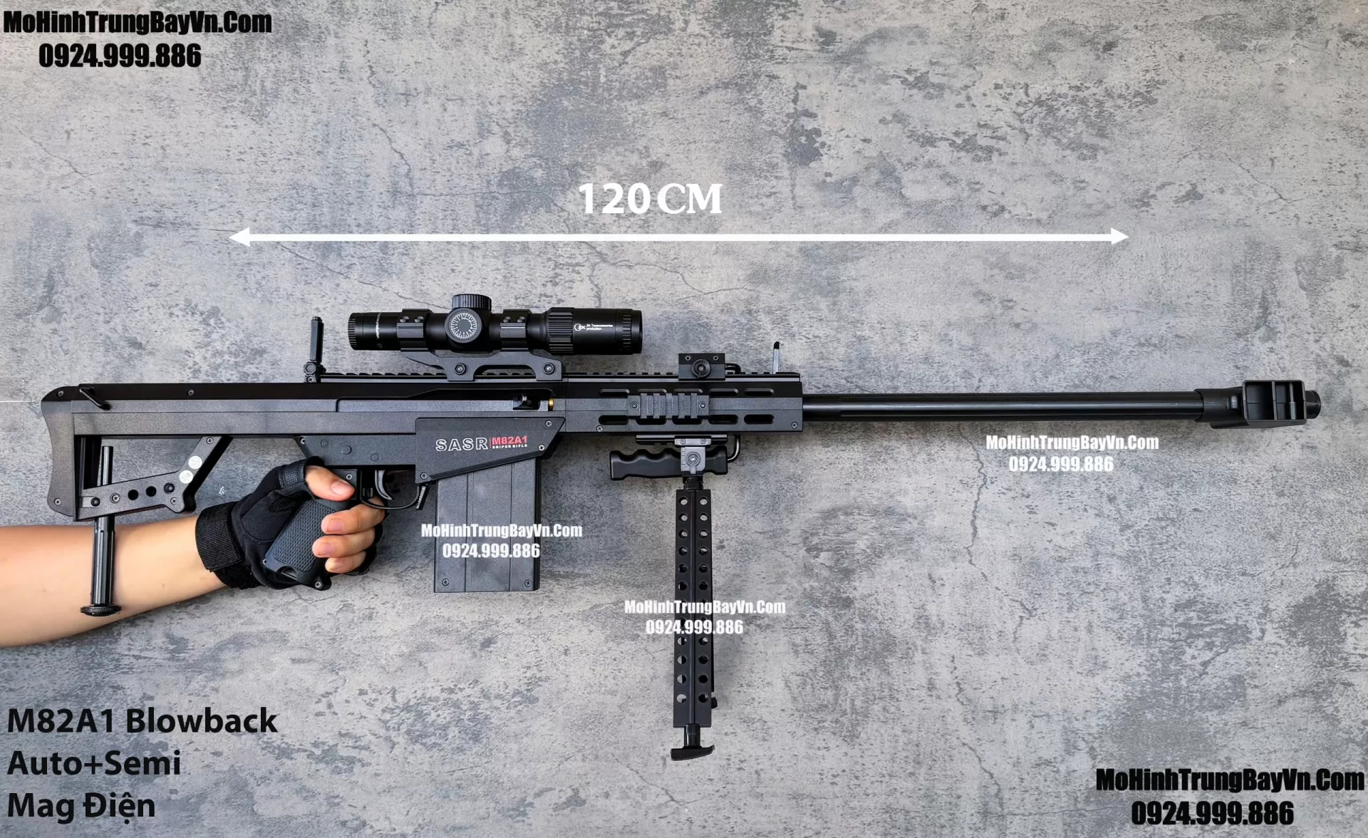 Súng Đạn Thạch Barrett M82a1 Blowback 2 Chế Độ Auto Semi Full Phụ Kiện Giá Rẻ Mohinhtrungbay Mohinhtrungbay.vn (1) Barret Baret